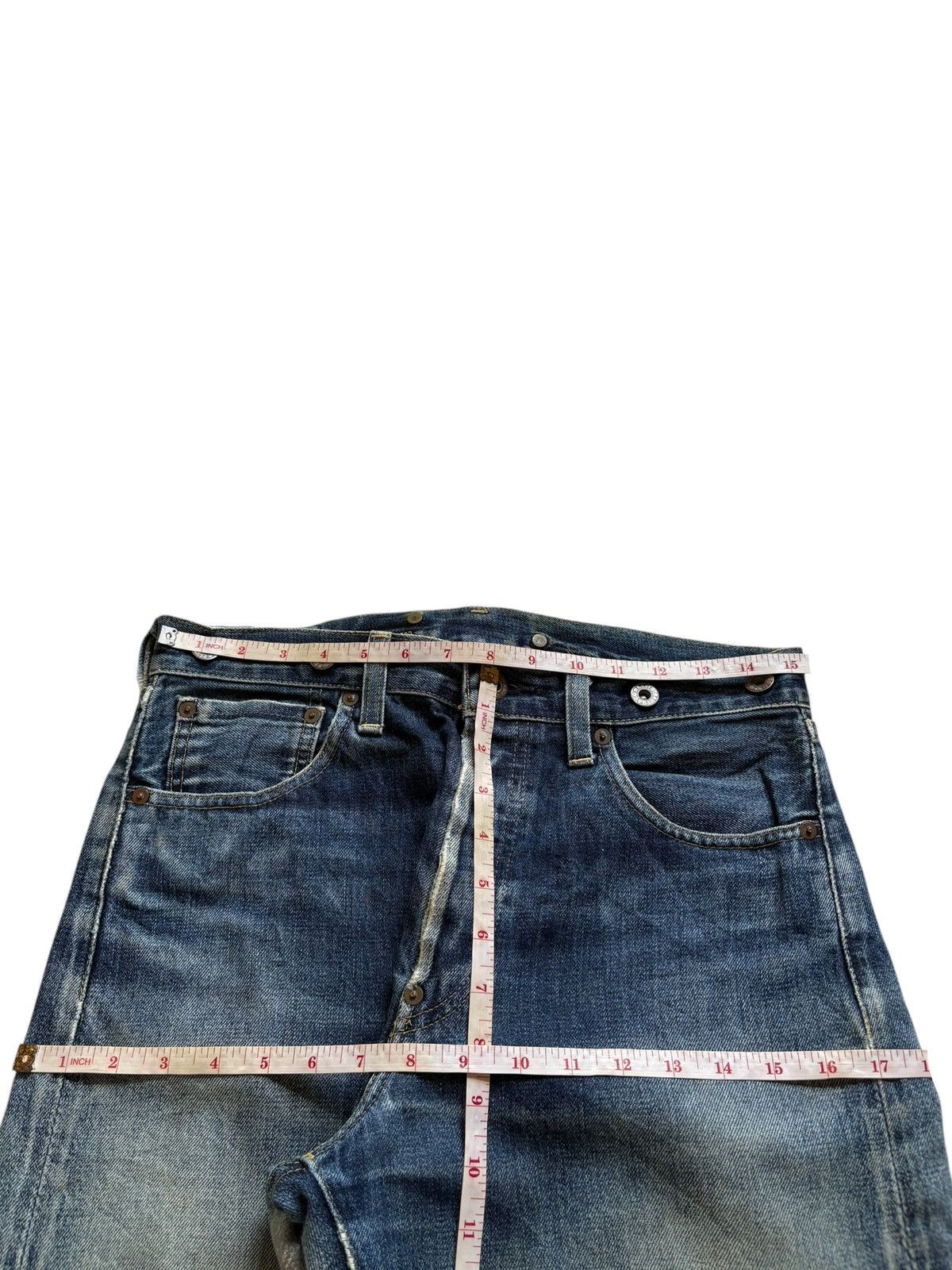 Levi's Vintage 80s Levis 702 Selvedge Buckle Back Distress Jean Size US 31 - 11 Thumbnail