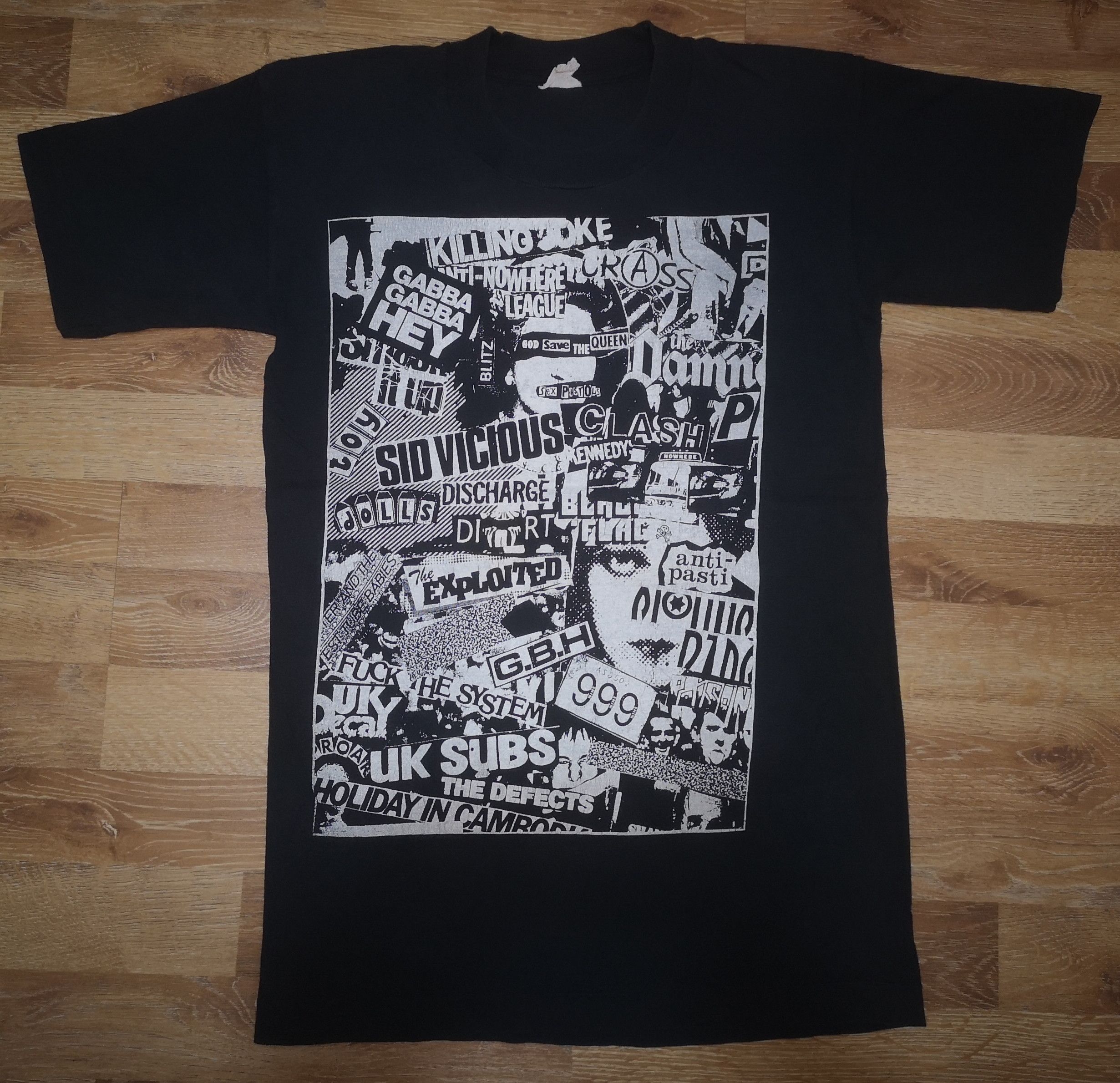 Band Tees × Vintage Vintage Punk Band Flyers Poster UK Subs 999 GBH Damned Shirt Size US S / EU 44-46 / 1 - 1 Thumbnail