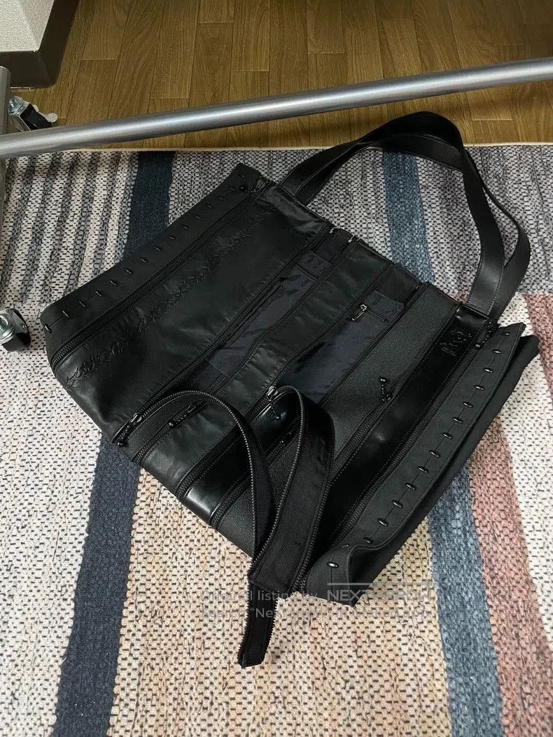 Jean Paul GAULTIER Black Dragon pattern crossbody bag.