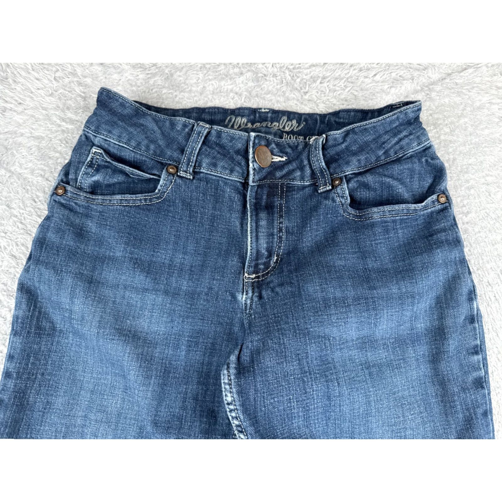 Wrangler Wrangler Jeans Juniors Bootcut 26x34 Low Rise Denim Blue Cotton Blend Women's Size 26" / US 2 / IT 38 - 4 Thumbnail