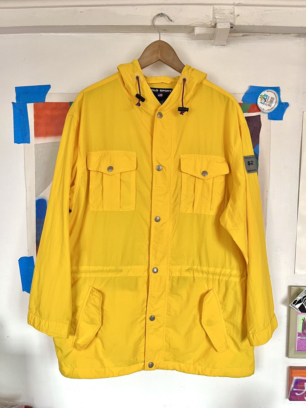 Polo Ralph Lauren Polo sport Ralph Lauren us-67 yellow vintage jacket Size US M / EU 48-50 / 2 - 1 Thumbnail