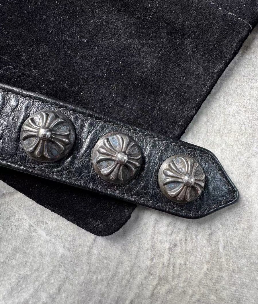 Chrome Hearts Chrome Hearts Cross Silver Buckle Leather Bracelet Size ONE SIZE - 5 Thumbnail