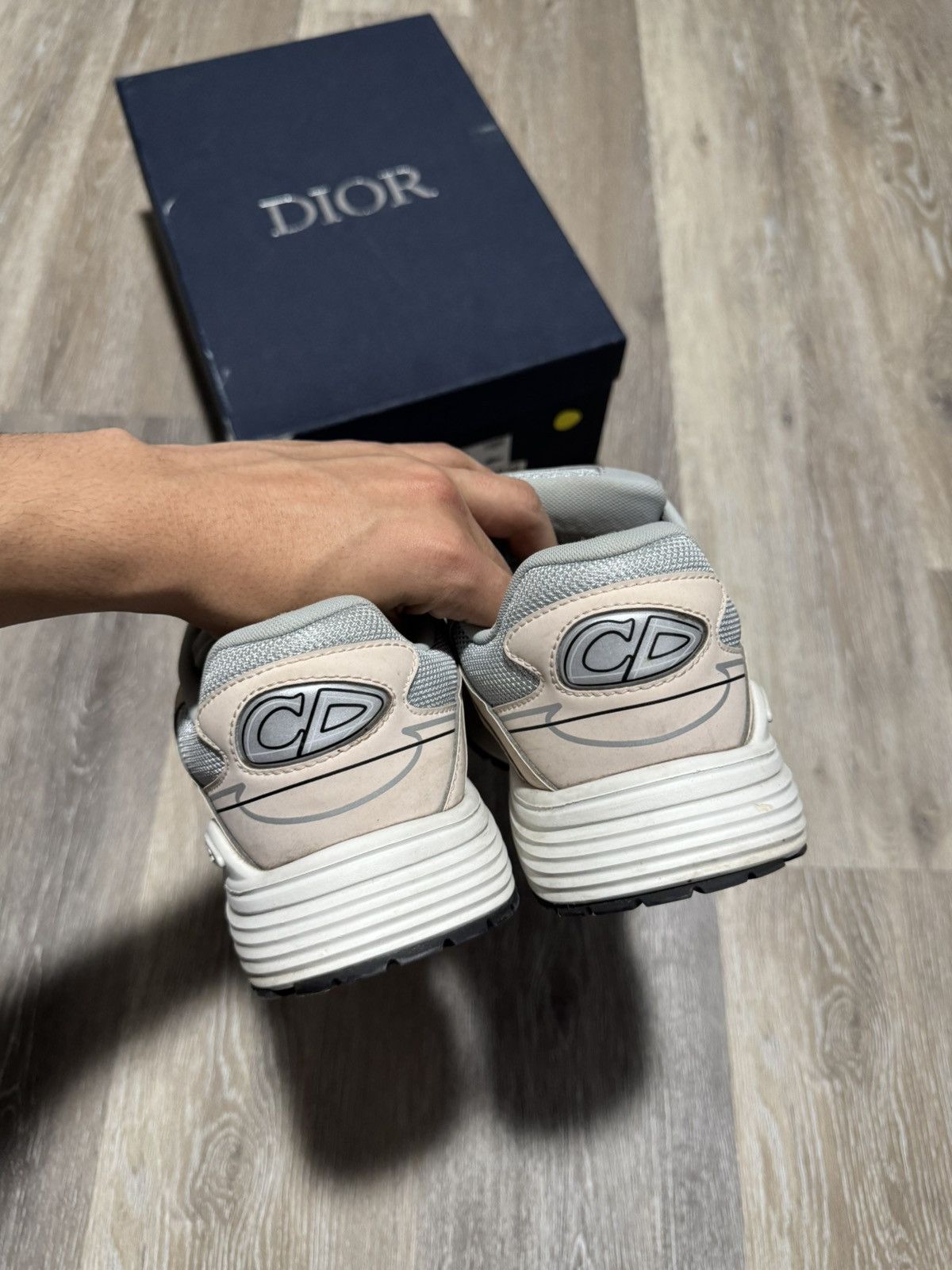 Dior Gray and tan Dior b30 Size US 10 / EU 43 - 4 Thumbnail
