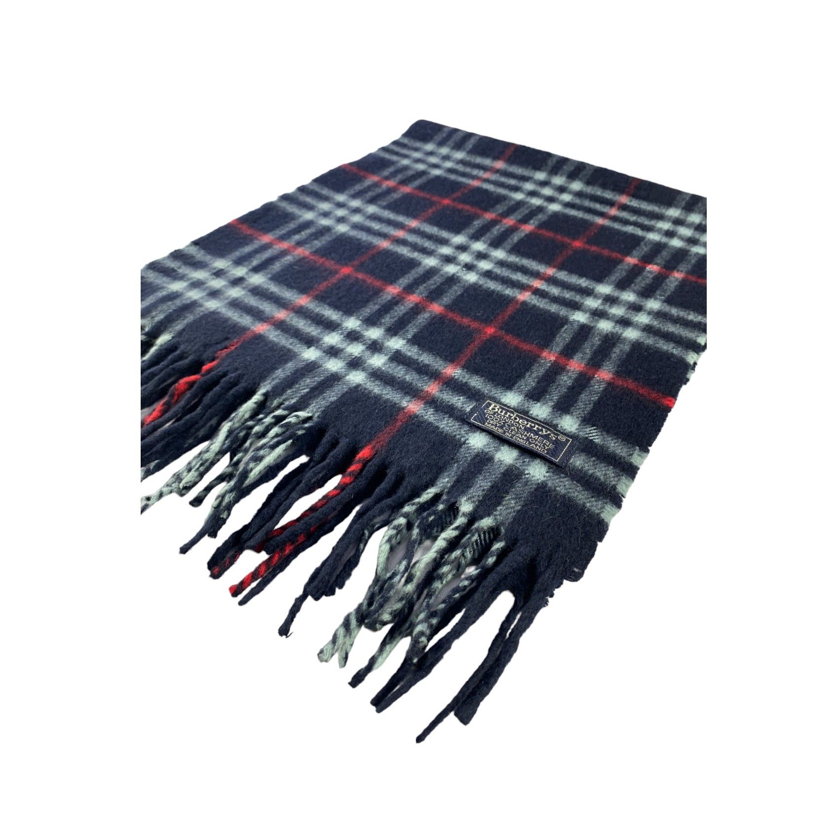 Burberry × Vintage Burberry Scarf / Muffler / Neckwear - WW1662 Size ONE SIZE - 7 Thumbnail