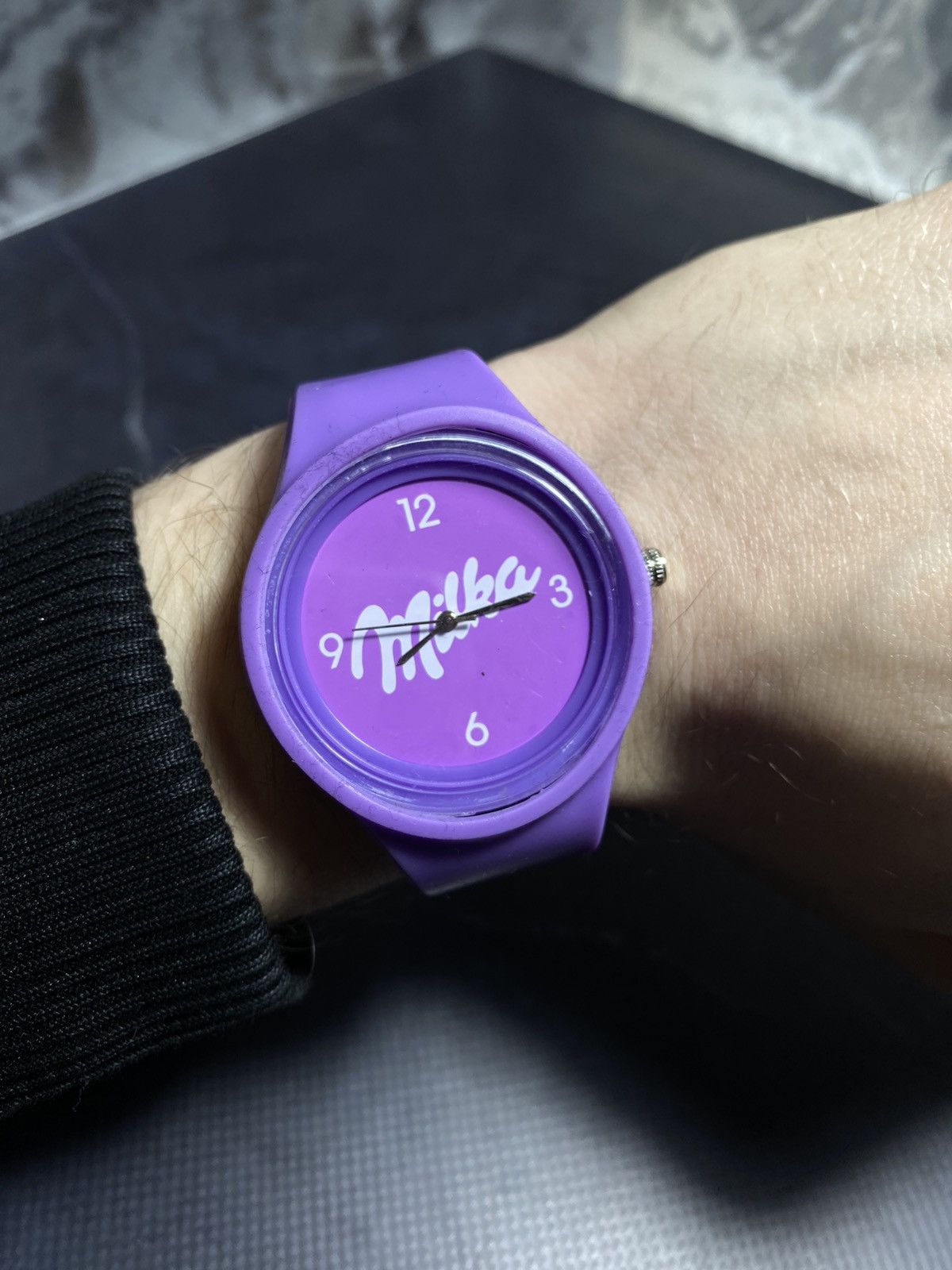 Vintage Milka Purple Quartz Watch Fun Promo Vintage 🍫 Size ONE SIZE - 2 Thumbnail