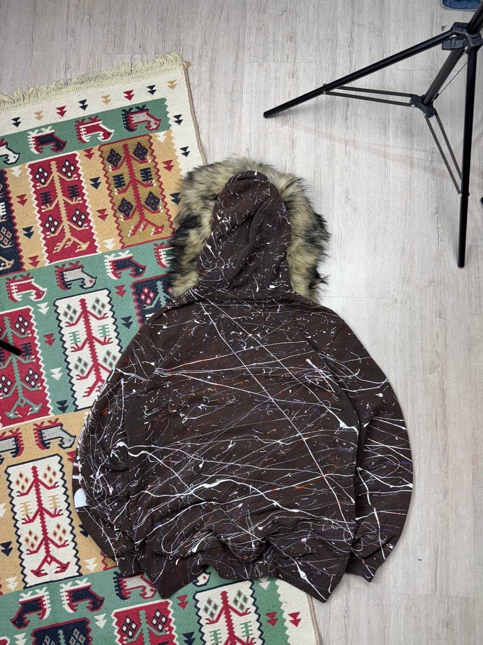 Carhartt × Japanese Brand × Vintage Vintage Carhartt Custom Gallery Dept Style Fur Y2K Hoodie Size US M / EU 48-50 / 2 - 11 Thumbnail