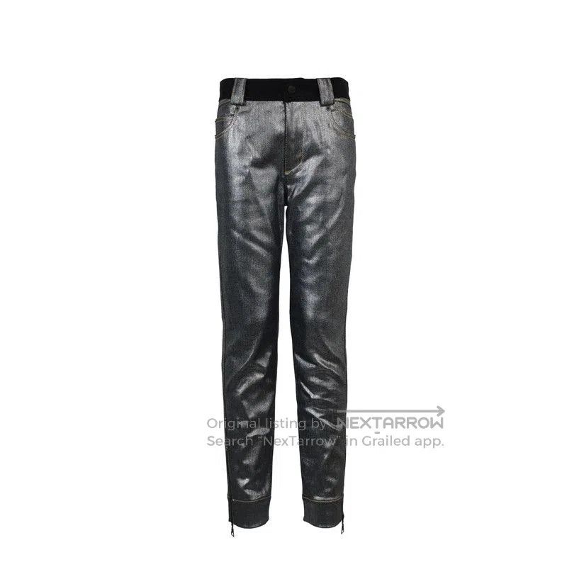 Louis Vuitton Metallic Contrast Trousers Size 38.