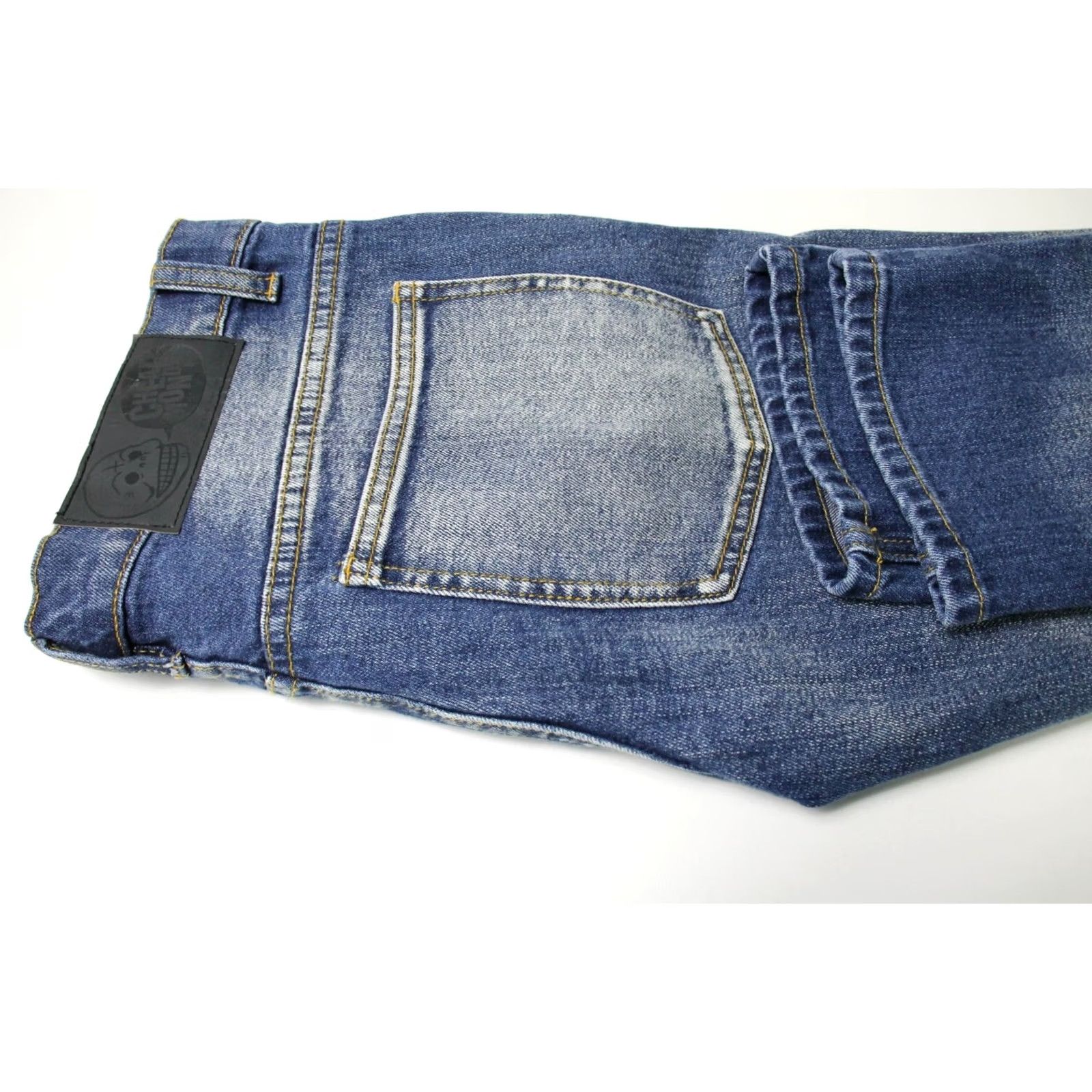 Cheap Monday Cheap Monday Jeans Men Slim Zip Low Bleach Print W34/L34 Faded Blue Denim Slim Fit Distressed No Pattern Casual Blue Jeans Size US 34 / EU 50 - 5 Thumbnail