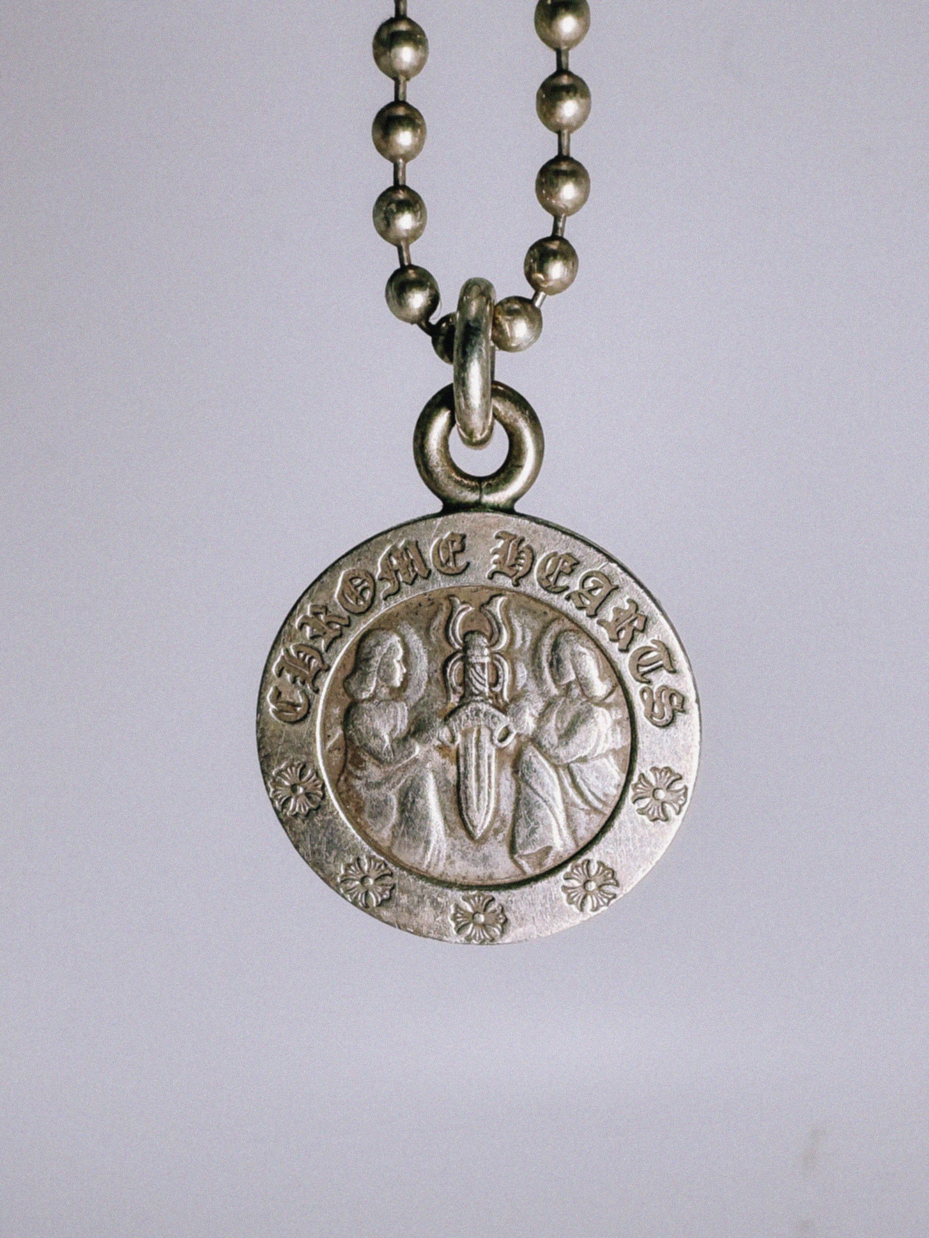 Chrome Hearts Chrome Hearts Angel Medallion Pendant Chain (2003) Size ONE SIZE - 1 Thumbnail
