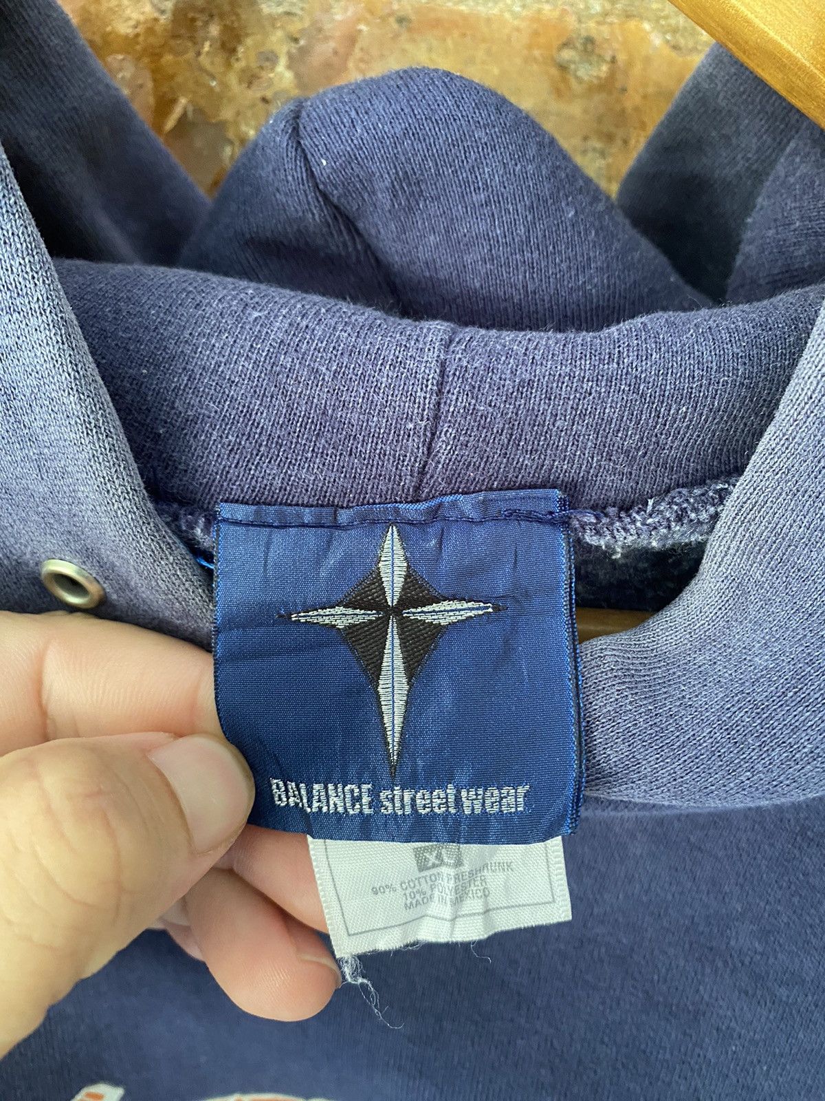 Stussy 🔥OG 1990s Balance Street Wear Grafiti hoodie anvil Size US XL / EU 56 / 4 - 10 Thumbnail