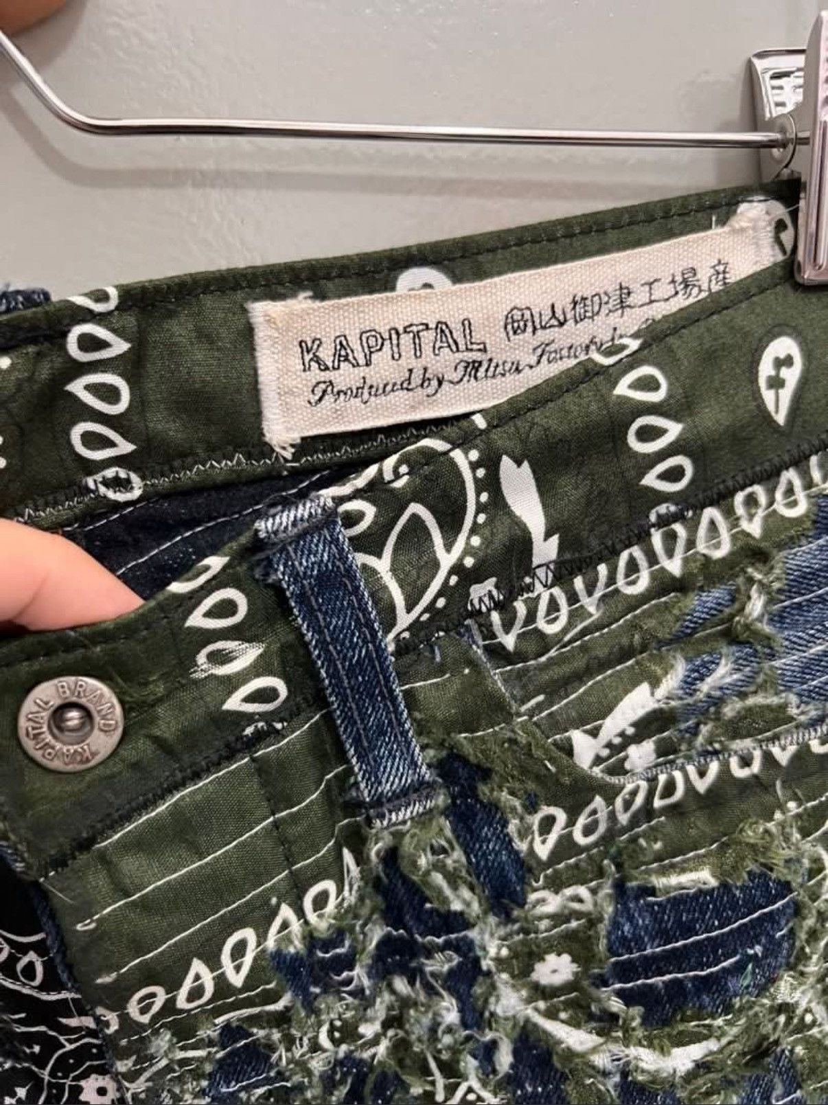 Kapital KAPITAL BORO BANDANA DECONSTRUCTED ARCHIVE DENIM PANTS Size US 32 / EU 48 - 6 Thumbnail