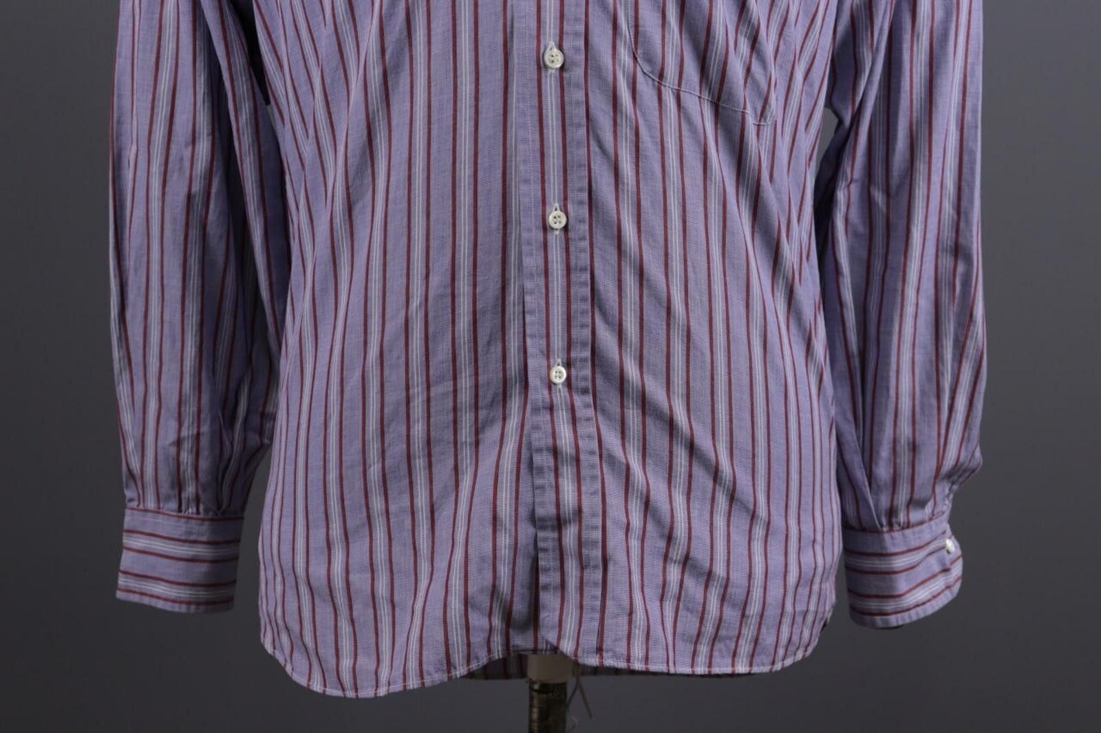 Givenchy Givenchy Gentelman Paris Blue Stripe Shirt Size 37 / 14 Size US M / EU 48-50 / 2 - 3 Thumbnail