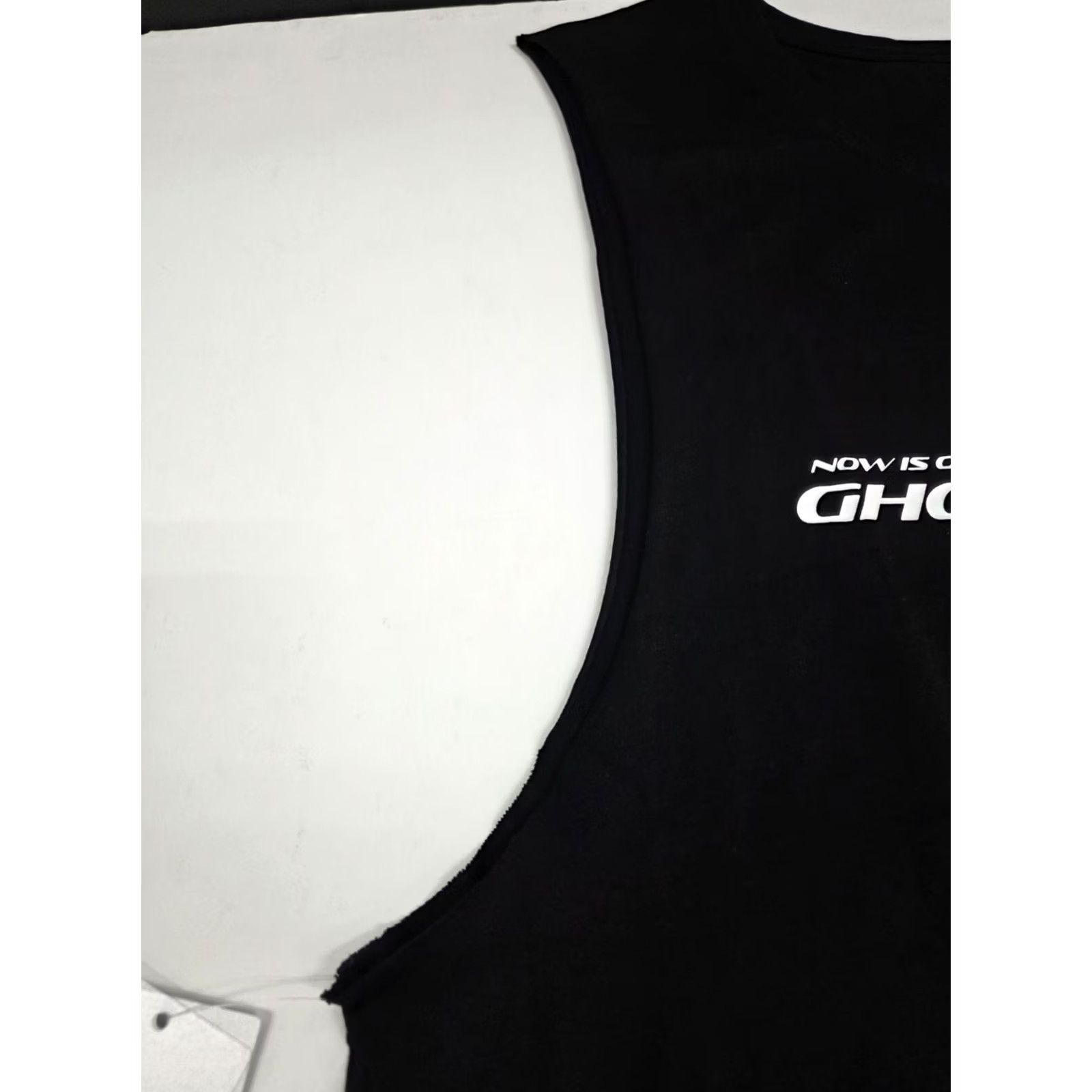 Vintage NWT Ghost Mens Sleeveless Tank Top "GHOST LIFESTYLE" Black XL Crew Neck Graphic Print Logo Cotton T-Shirt Summer Breathable Casual Mens Size US XL / EU 56 / 4 - 5 Thumbnail
