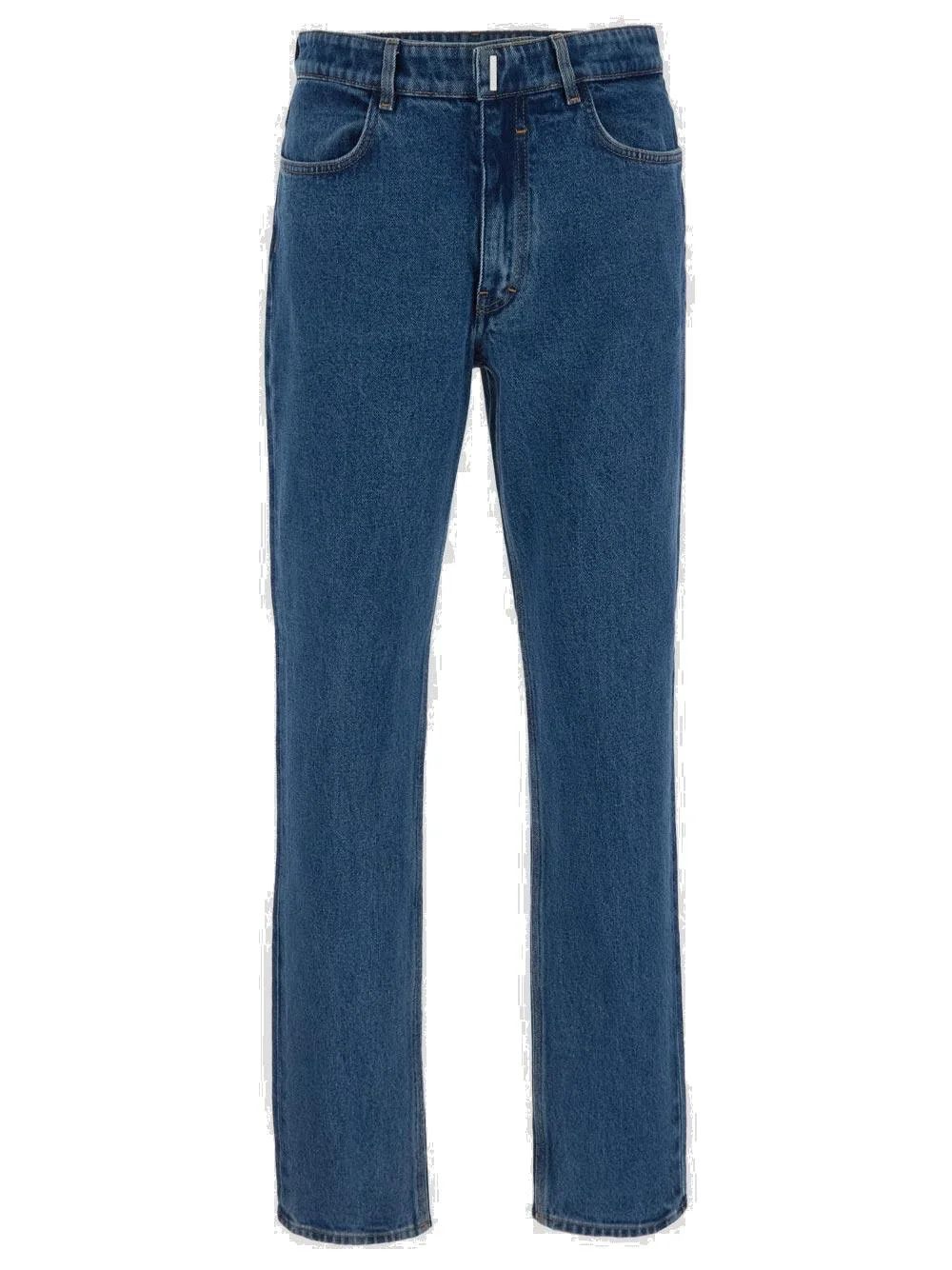 o1w1db10525 Slim Fit 5 Pocket Trousers in Blue