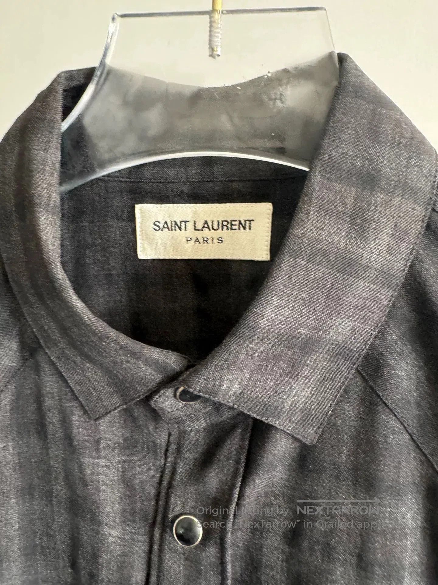 Yves Saint Laurent Saint Laurent Black Checkered Shirt. Size US XXS / EU 40 - 3 Thumbnail