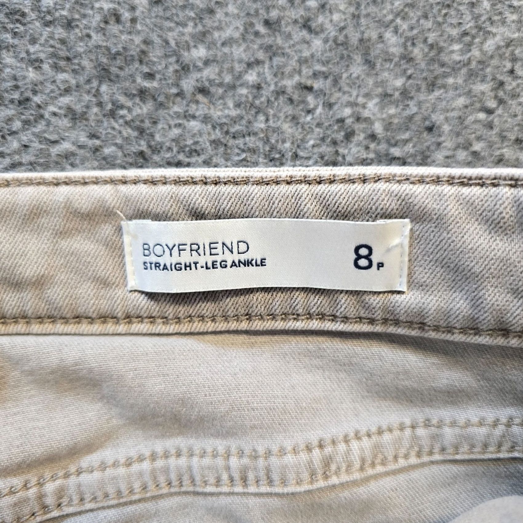 J. Jill J Jill Jeans Petite Gray Denim Boyfriend Straight Leg Mid Rise Casual Zip Size 30" / US 8 / IT 44 - 5 Thumbnail