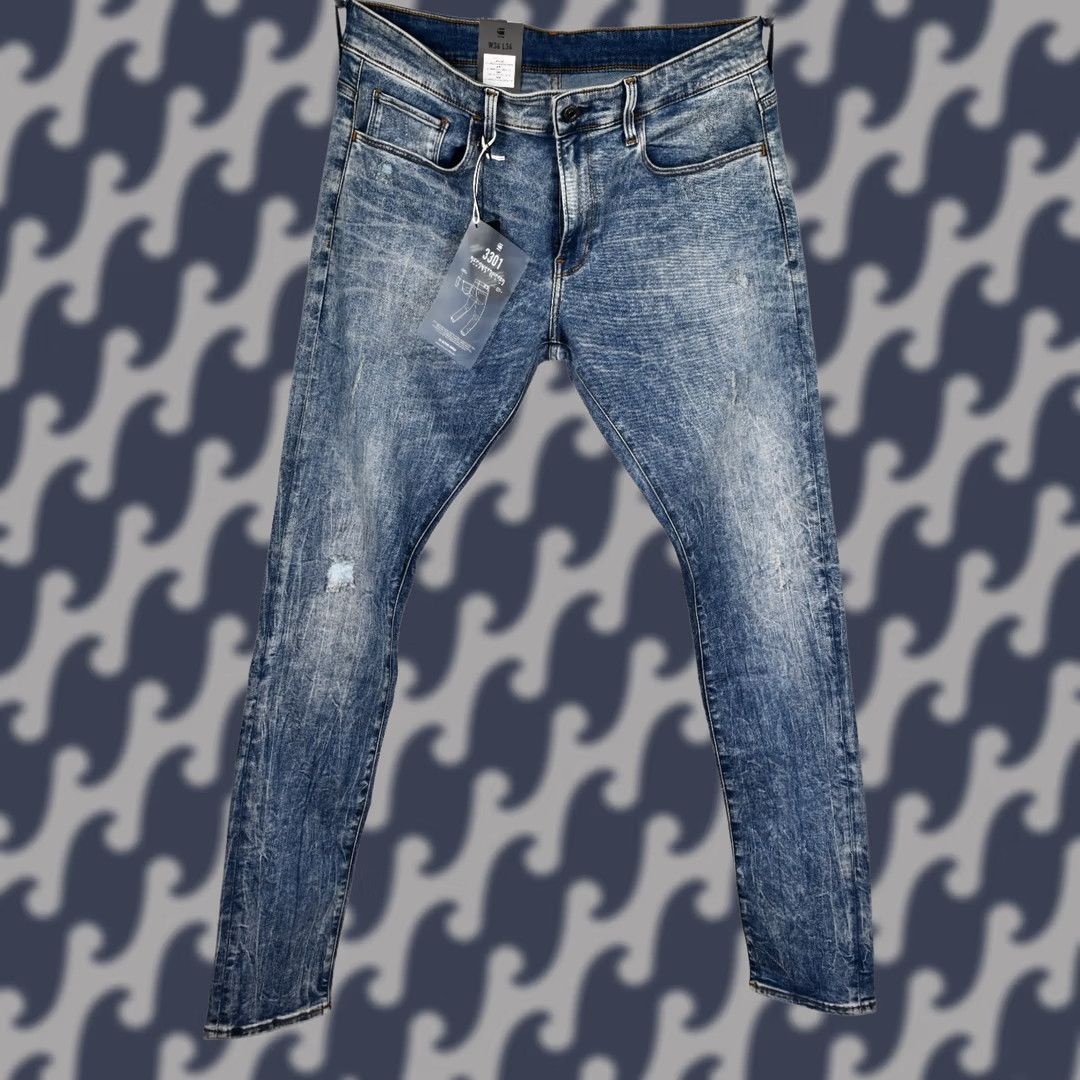 G-Star G-Star Raw 3301 Deconstructed Skinny Lor Superstretch LT Vintage Aged Destroy Jeans W36/L34 Men Shirt Trousers? Size US 36 / EU 52 - 1 Thumbnail
