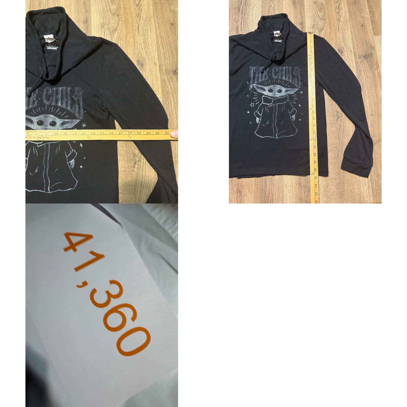 Star Wars VINTAGE Star Wars Shirt Womens Small Long Sleeve Turtleneck Black Yoda "The Child" Size S / US 4 / IT 40 - 8 Thumbnail
