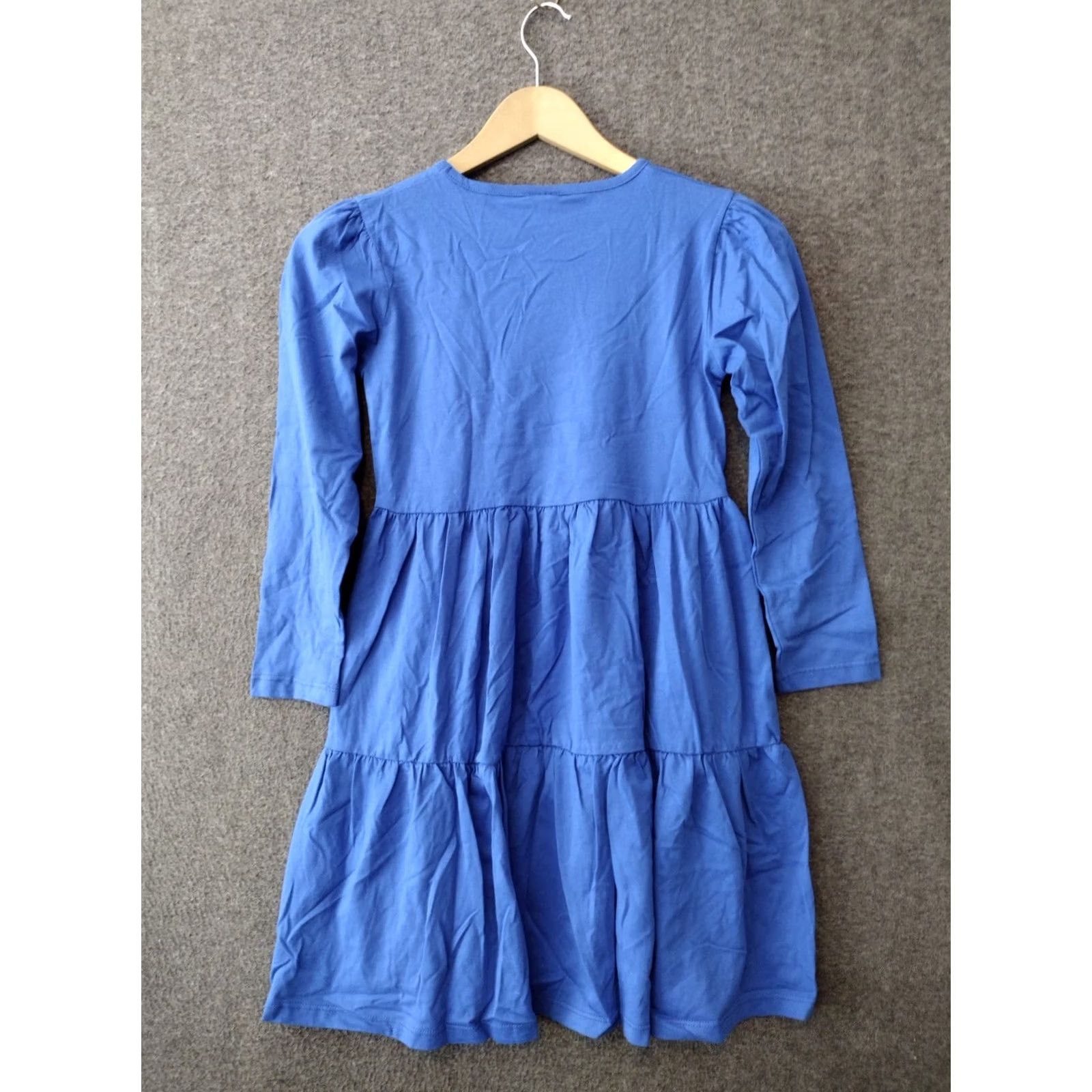 Vintage Noomelfish Women Juniors Dress L Blue Tiered Fit & Flare Dress Size L / US 10 / IT 46 - 2 Thumbnail