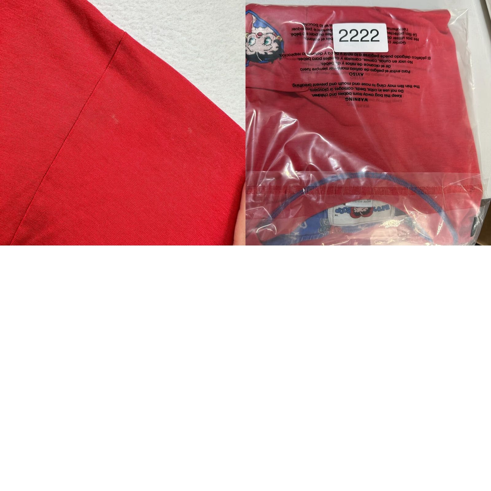 Vintage VINTAGE? Betty Boop intimates T-Shirt Red Men's Medium Crew Neck Short Sleeve Pullover Size US M / EU 48-50 / 2 - 8 Thumbnail