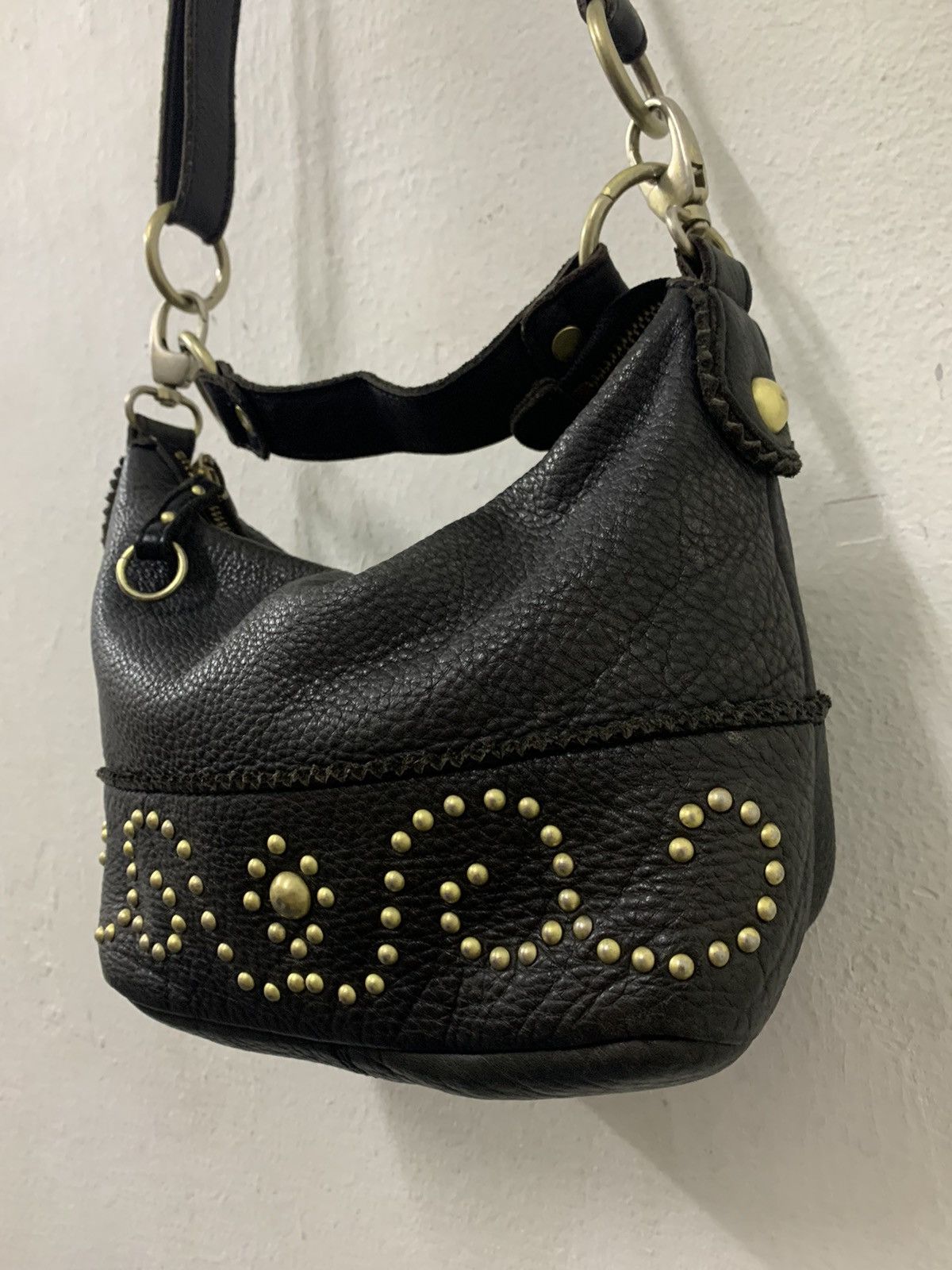 Beams Japan × Leather Ray Beams Beaure Shoulder Leather Studded Bag Size ONE SIZE - 1 Thumbnail