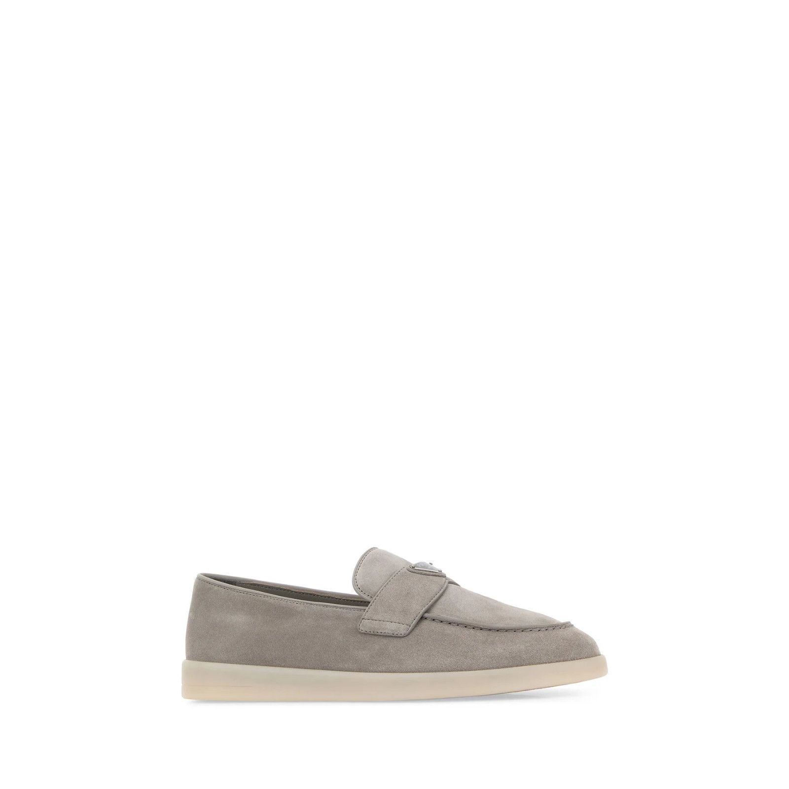 Prada PRADA Gray Suede Loafers New And Authentic (Men's size:8.5;) Size US 8.5 / EU 41-42 - 4 Thumbnail