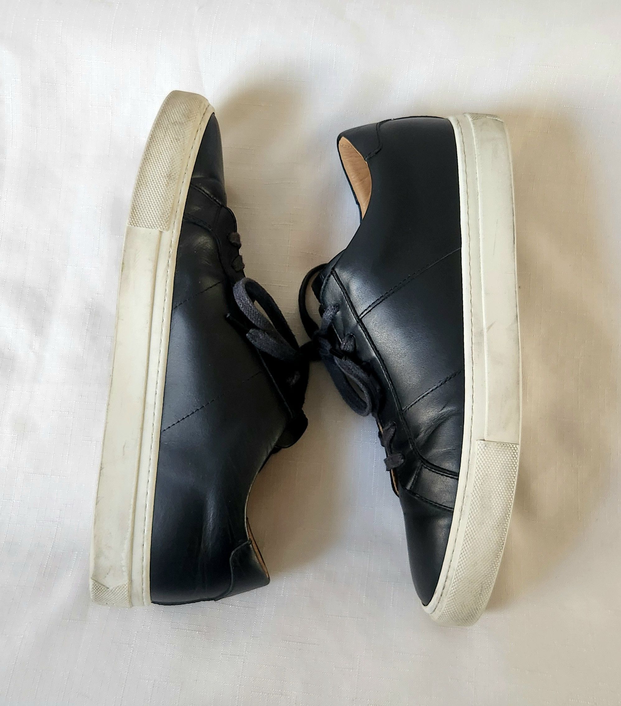 Greats Greats Brooklyn Royale NERO Black Leather Sneakers Size 10.5 Size US 10.5 / EU 43-44 - 5 Thumbnail