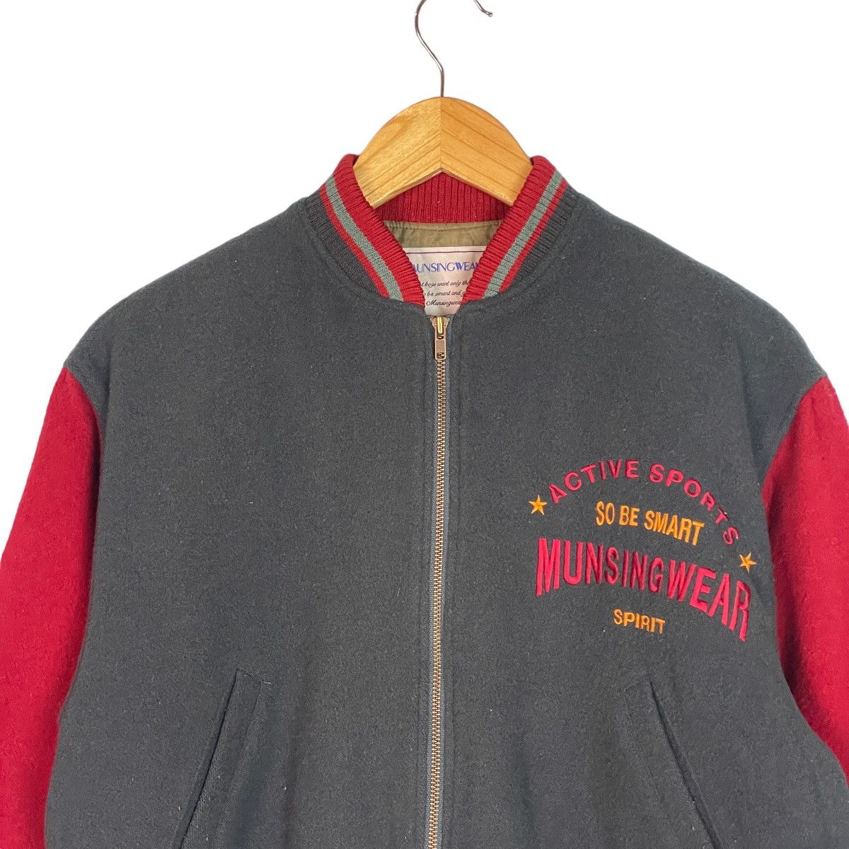 NHL NHL Munsingwear Ice Hockey USA Bomber Jacket Size US S / EU 44-46 / 1 - 5 Thumbnail