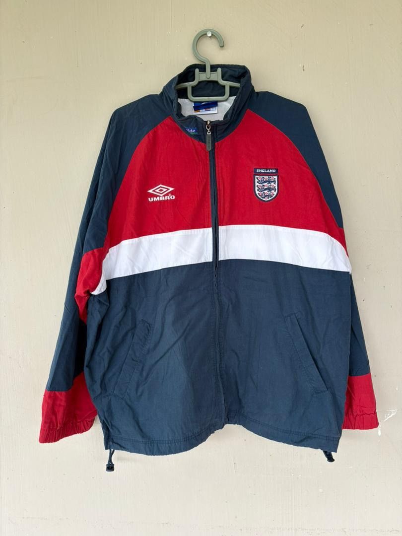 Sports Specialties Vintage Umbro England FA Team Football Track top Jacket Size US L / EU 52-54 / 3 - 1 Thumbnail
