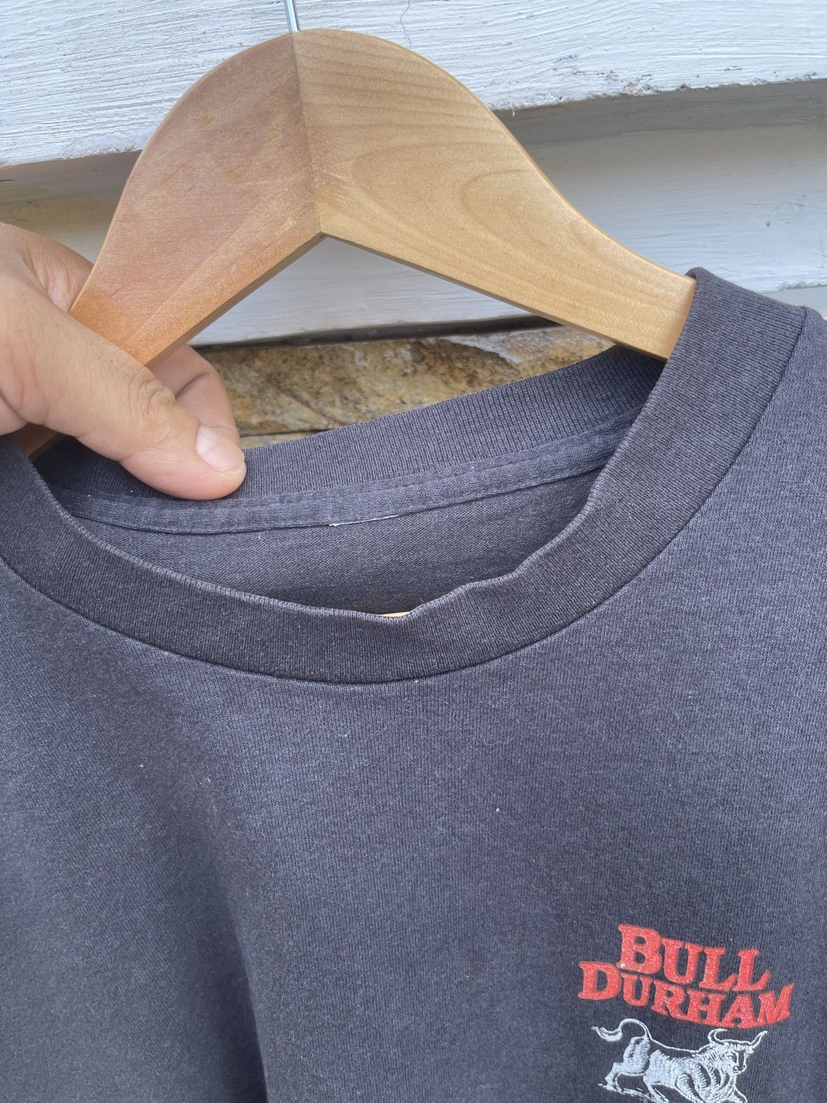 Vintage Last Drop🔥Vtg90s Sun Faded Bull Durham Single Stitch T-Shirt Size US XL / EU 56 / 4 - 5 Thumbnail