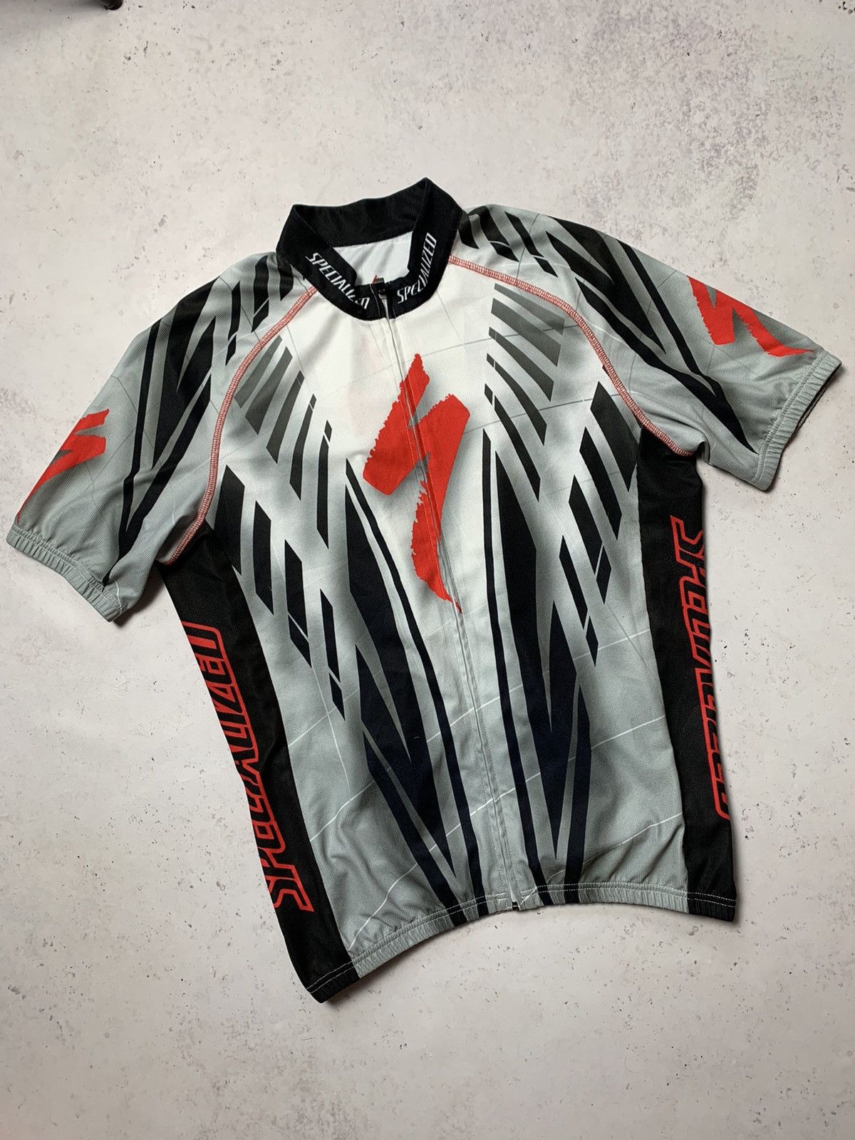Sports Specialties Vintage Rare Specialized Racing Cycling Zip-up Jersey Size US L / EU 52-54 / 3 - 5 Thumbnail