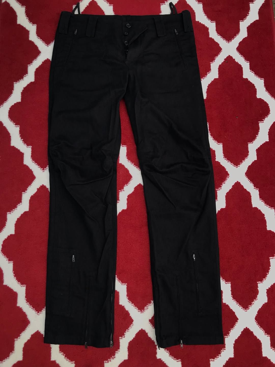 Helmut Lang Helmut Lang trouser black pants zipper Size US 32 / EU 48 - 1 Thumbnail