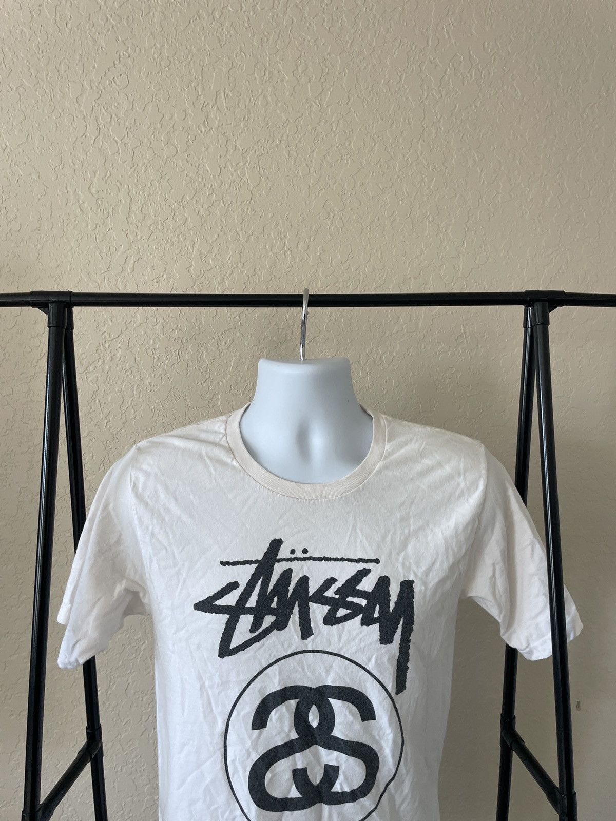 Stussy Stussy Logo Crewneck Tee Size US S / EU 44-46 / 1 - 2 Thumbnail