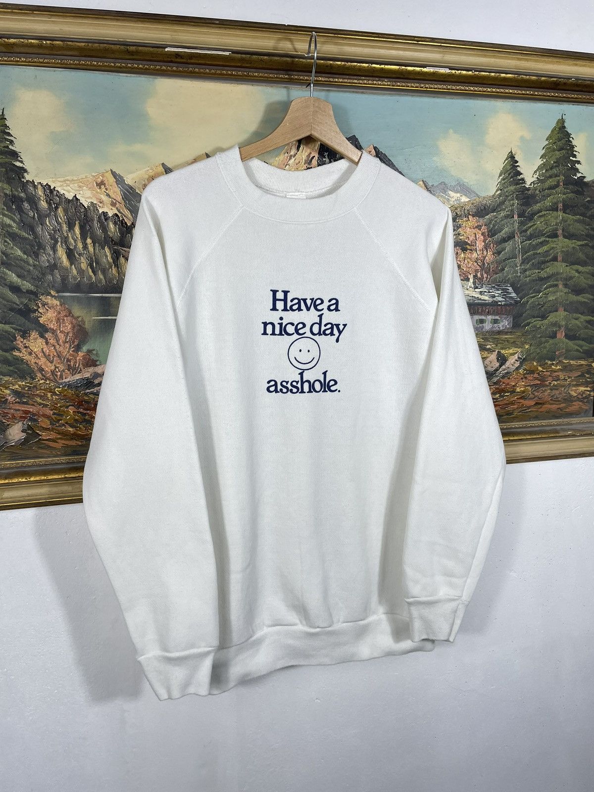 Tultex × Vintage Crewneck Jumper Retro Loose Boxy Skate Rap Hiphop Swag Drip Size US M / EU 48-50 / 2 - 3 Thumbnail