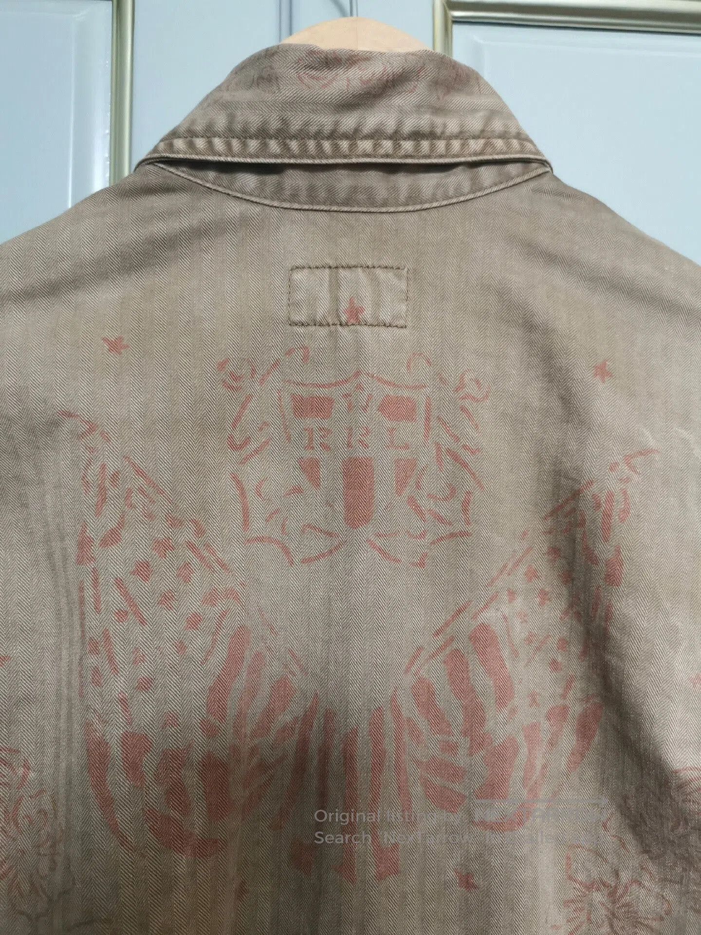 RRL Ralph Lauren RRL Double RL Women's Khaki Printed Jacket. Size US S / EU 44-46 / 1 - 3 Thumbnail
