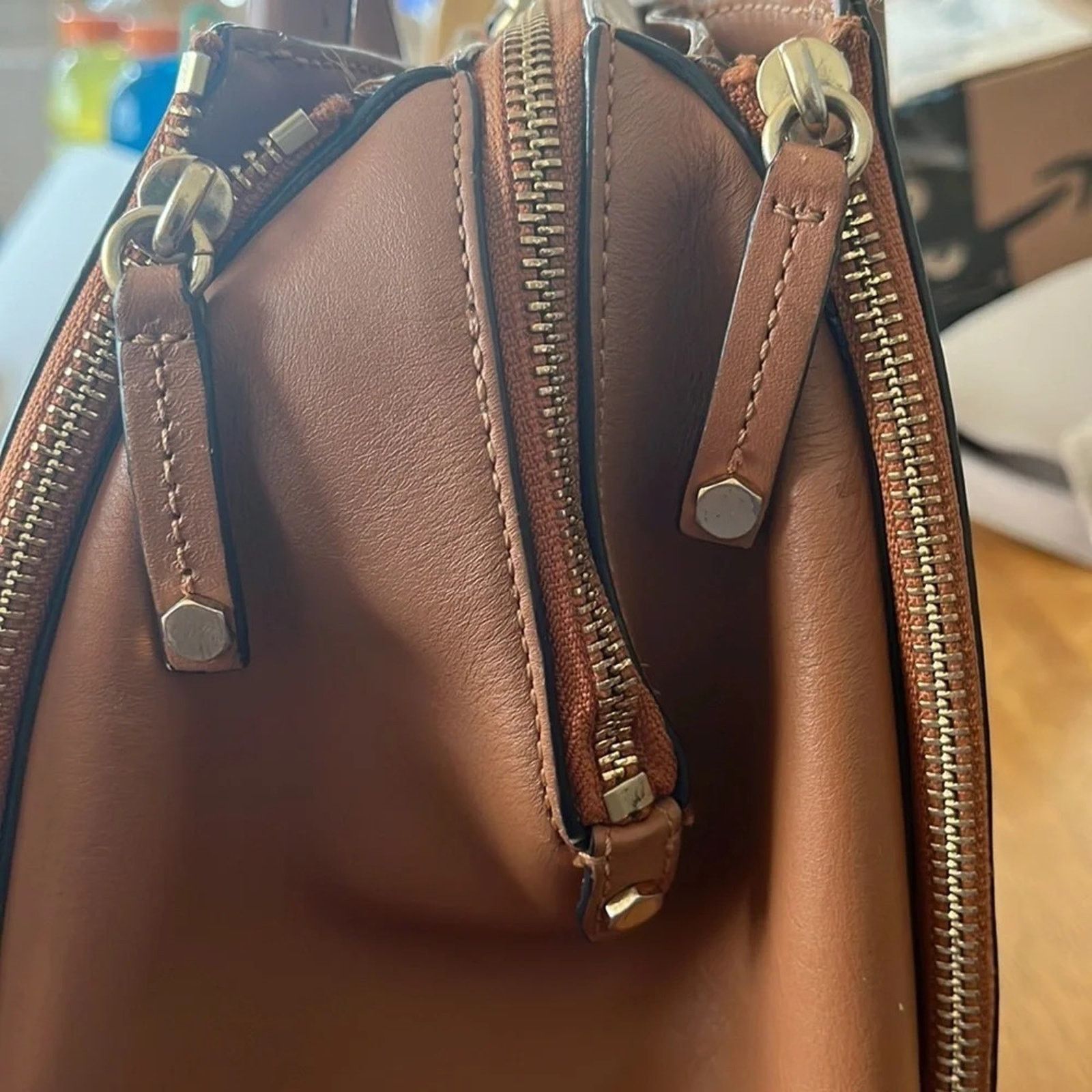 Rebecca Minkoff Rebecca Minkoff Perry Satchel in Butter Rum Size ONE SIZE - 4 Thumbnail
