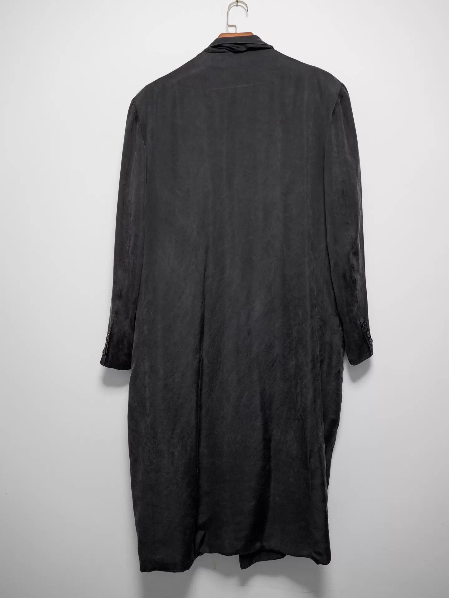 Yohji Yamamoto Yohji Yamamoto 1980s DB Cupro Ice Crackle Fog Coat M Size US M / EU 48-50 / 2 - 5 Thumbnail