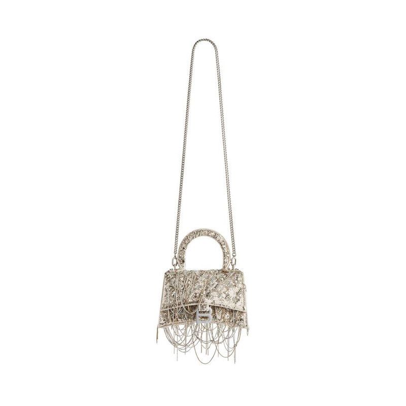 Balenciaga o1bcso1str0526 Size: OS / Hourglass Handbag Chain Embroidery Size ONE SIZE - 5 Thumbnail