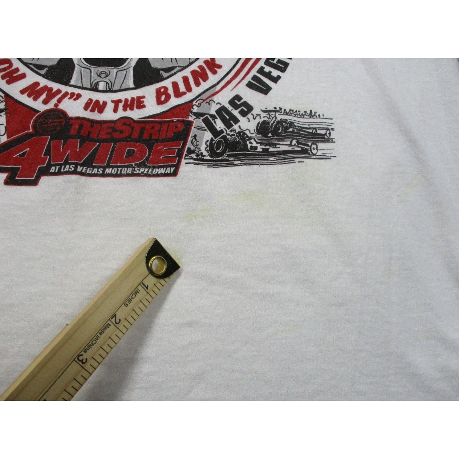 Etro Las Vegas Speedway T-Shirt Mens L White Retro Car Auto Graphic 90s Y2K Union Size US L / EU 52-54 / 3 - 5 Thumbnail