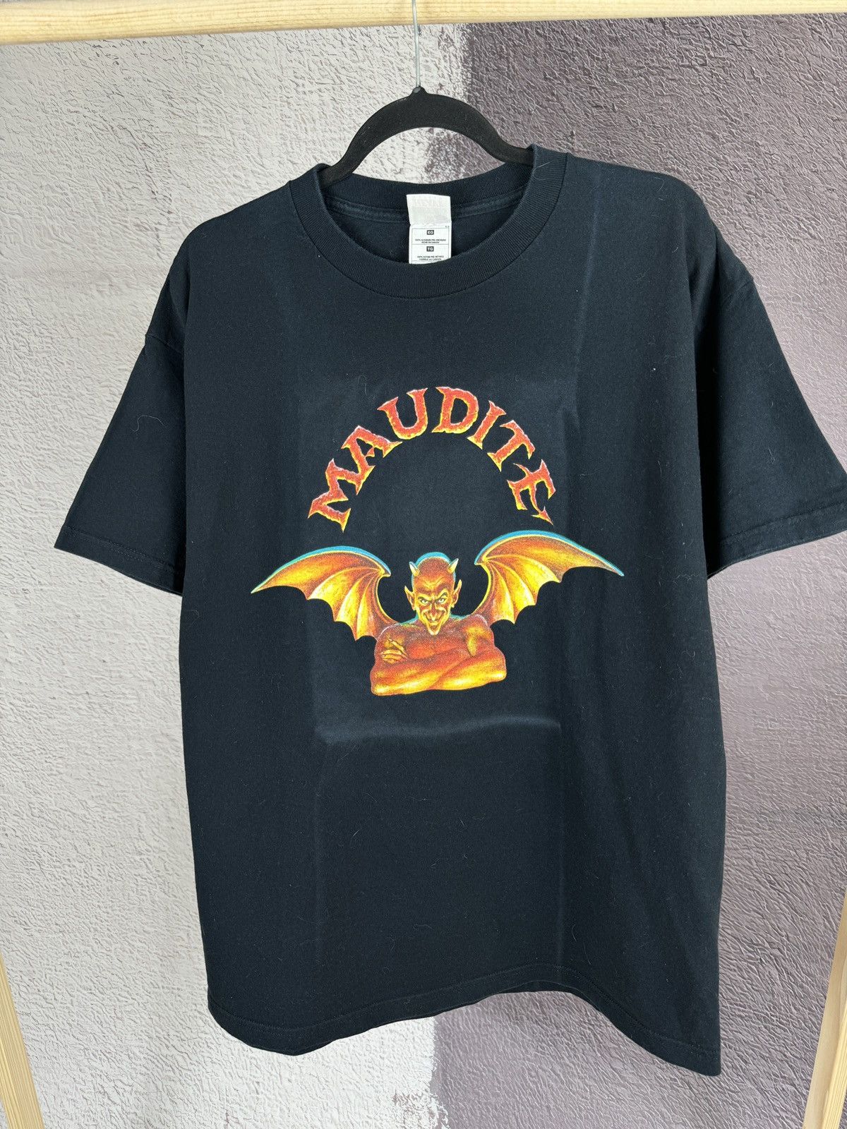 Band Tees FotL 90s Vintage Maudite Devil tee promo Beer Made in Canada Size US XL / EU 56 / 4 - 2 Thumbnail