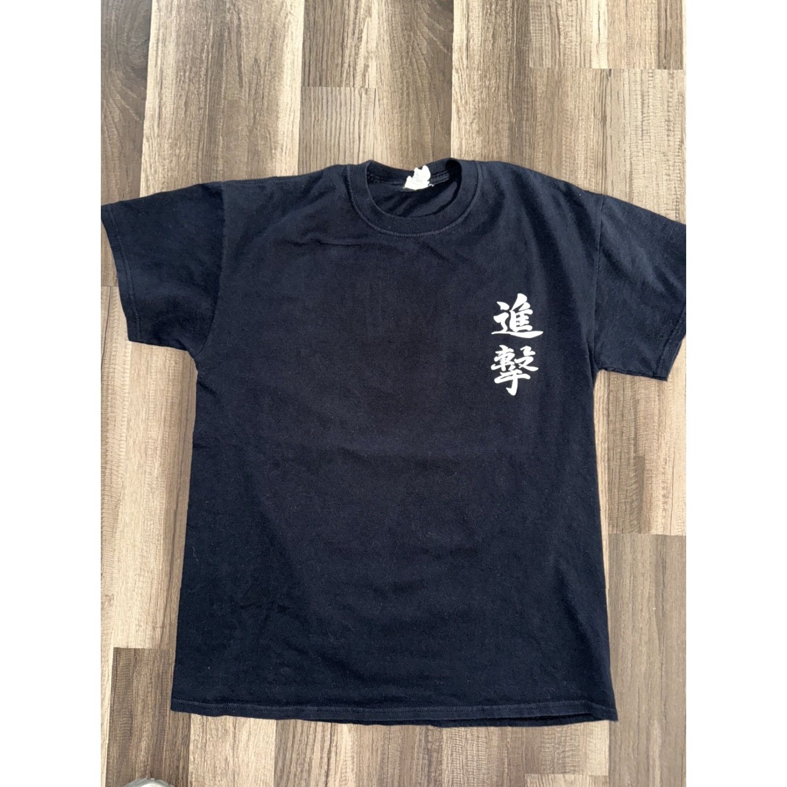 Anvil VINTAGE Attack On Titan T-Shirt Anvil Medium 20x26 Blue Mens M Size US M / EU 48-50 / 2 - 2 Thumbnail