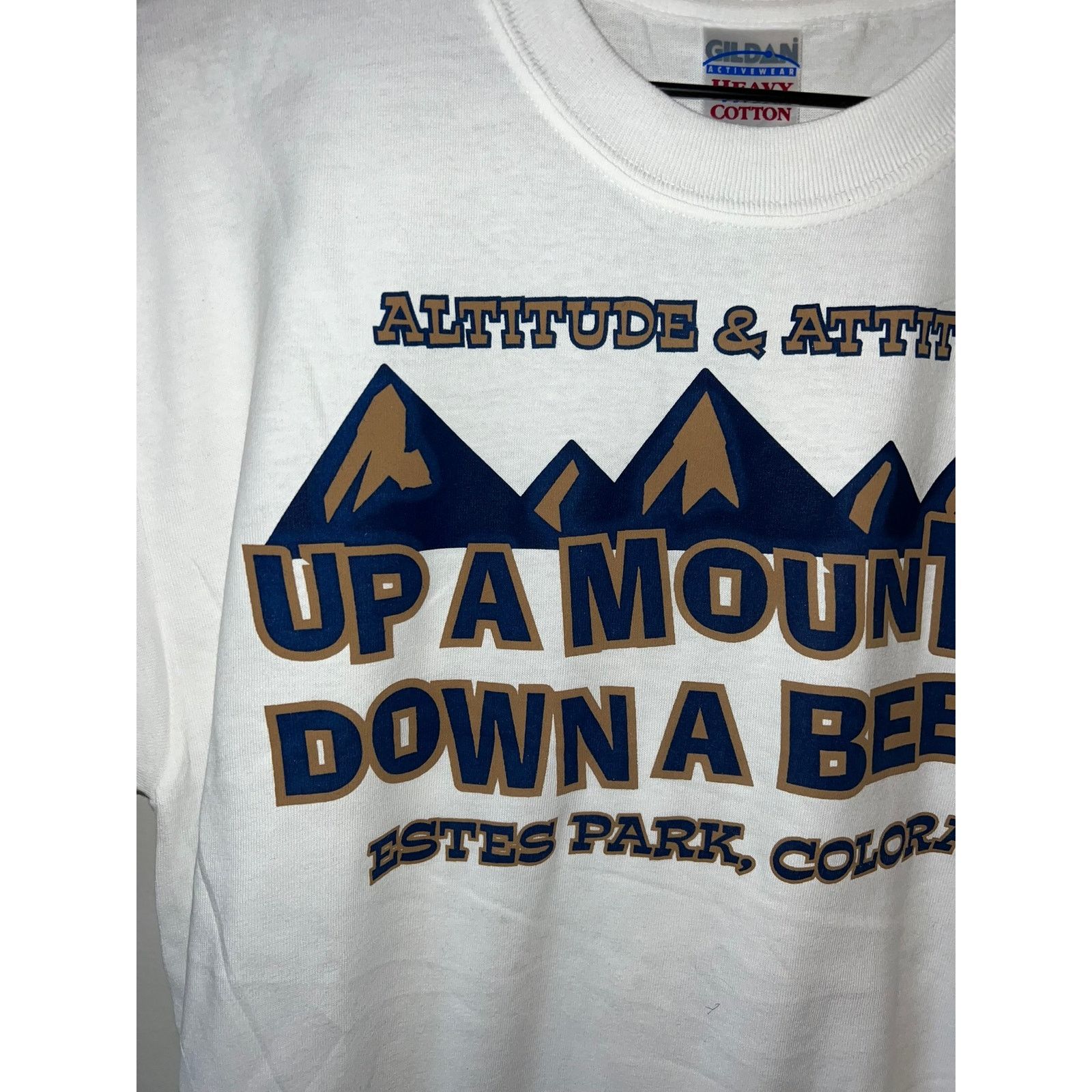 Gildan Y2K Up A Mountain Down A Beer Estes Park CO Shirt 2000s M Size US M / EU 48-50 / 2 - 2 Thumbnail