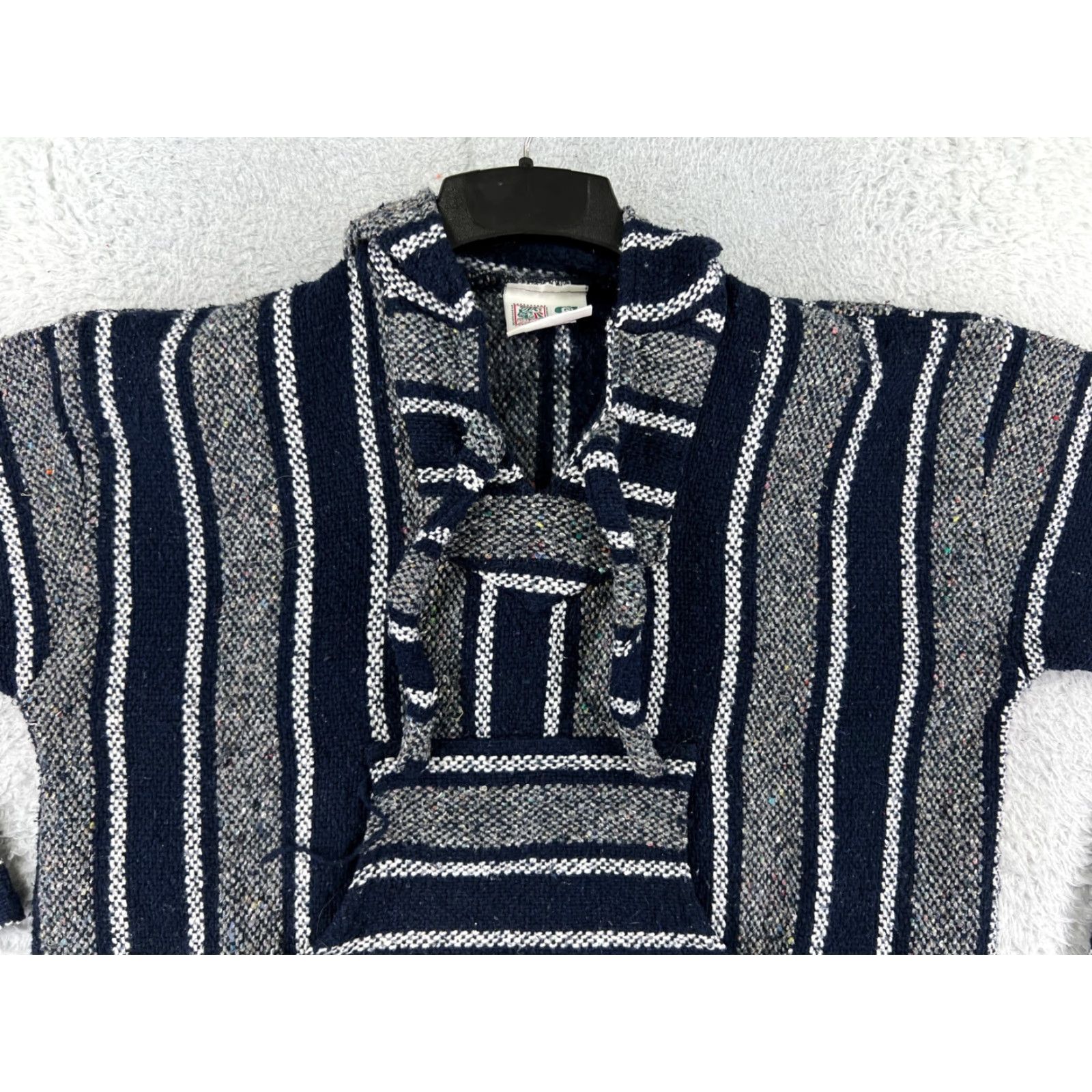 Vintage S.Focus Baja Hoodie Mens Medium Graphite Gray Acrylic Blend Neuvo Legend Mexico Neuvo Size US M / EU 48-50 / 2 - 7 Thumbnail
