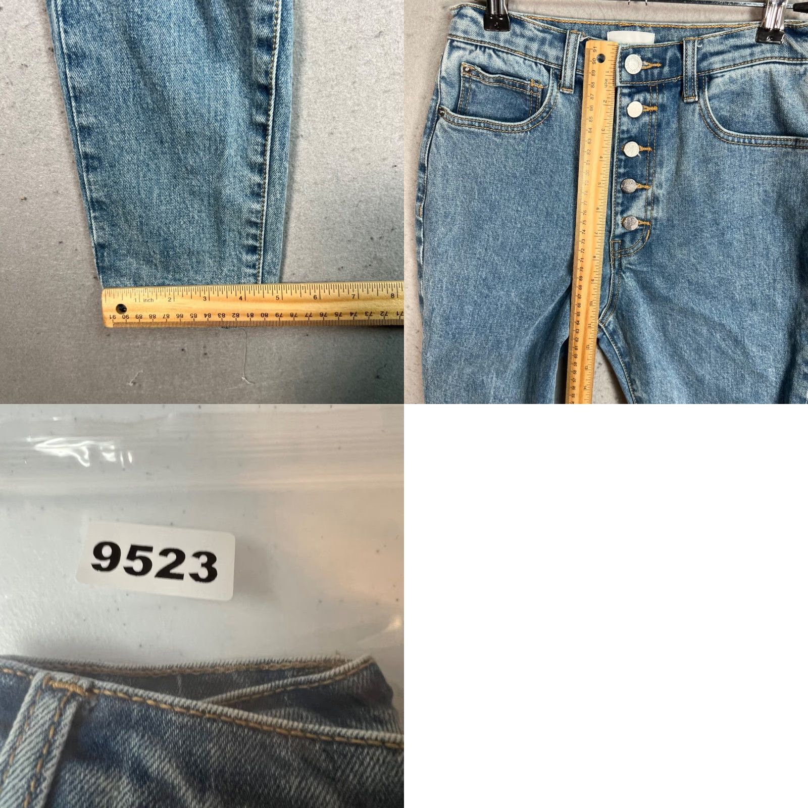 Vintage Weworewhat High-Waisted Skinny Denim Jeans Size 25 Women Adults 25 Blue Denim 5-Pocket Design Jeans Size 42" / US 20 - 8 Thumbnail