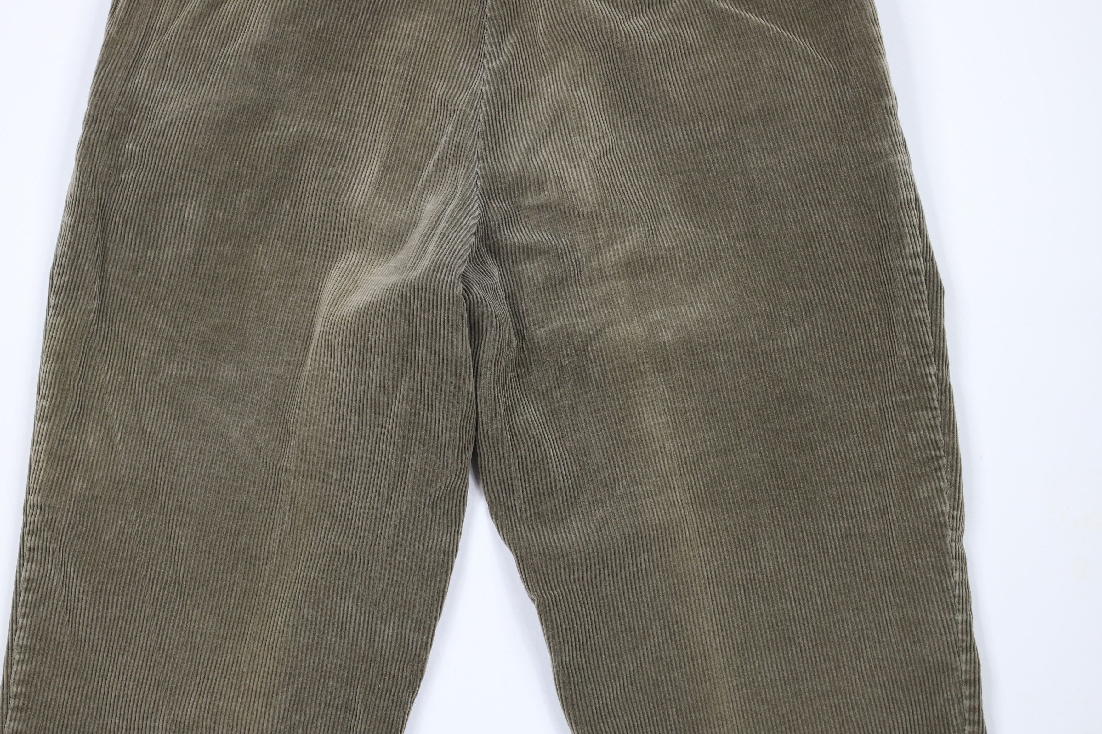 Vintage Vintage 90s Streetwear Wide Leg Corduroy Chino Pants Green Size US 40 / EU 56 - 13 Thumbnail