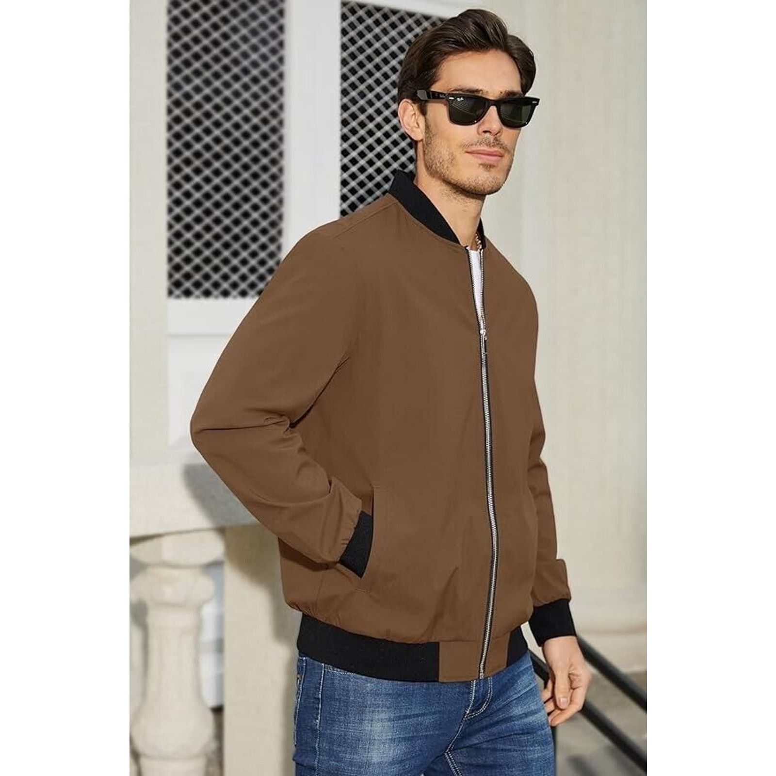 & Other Stories Mens Thin Bomber Jacket Track Jacket Full Zip XL Jacket Size US XL / EU 56 / 4 - 2 Thumbnail