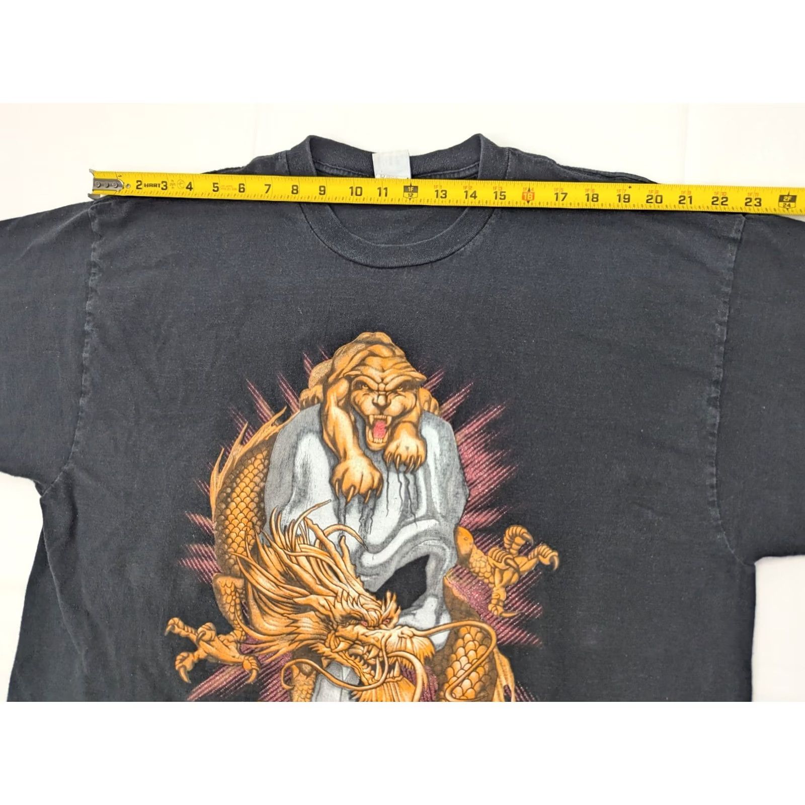 Vintage VINTAGE Freeze Panther Skull Dragon Crew Neck Shirt Men 2XL Black Graphic Print Short Sleeve Logo Size US XXL / EU 58 / 5 - 6 Thumbnail