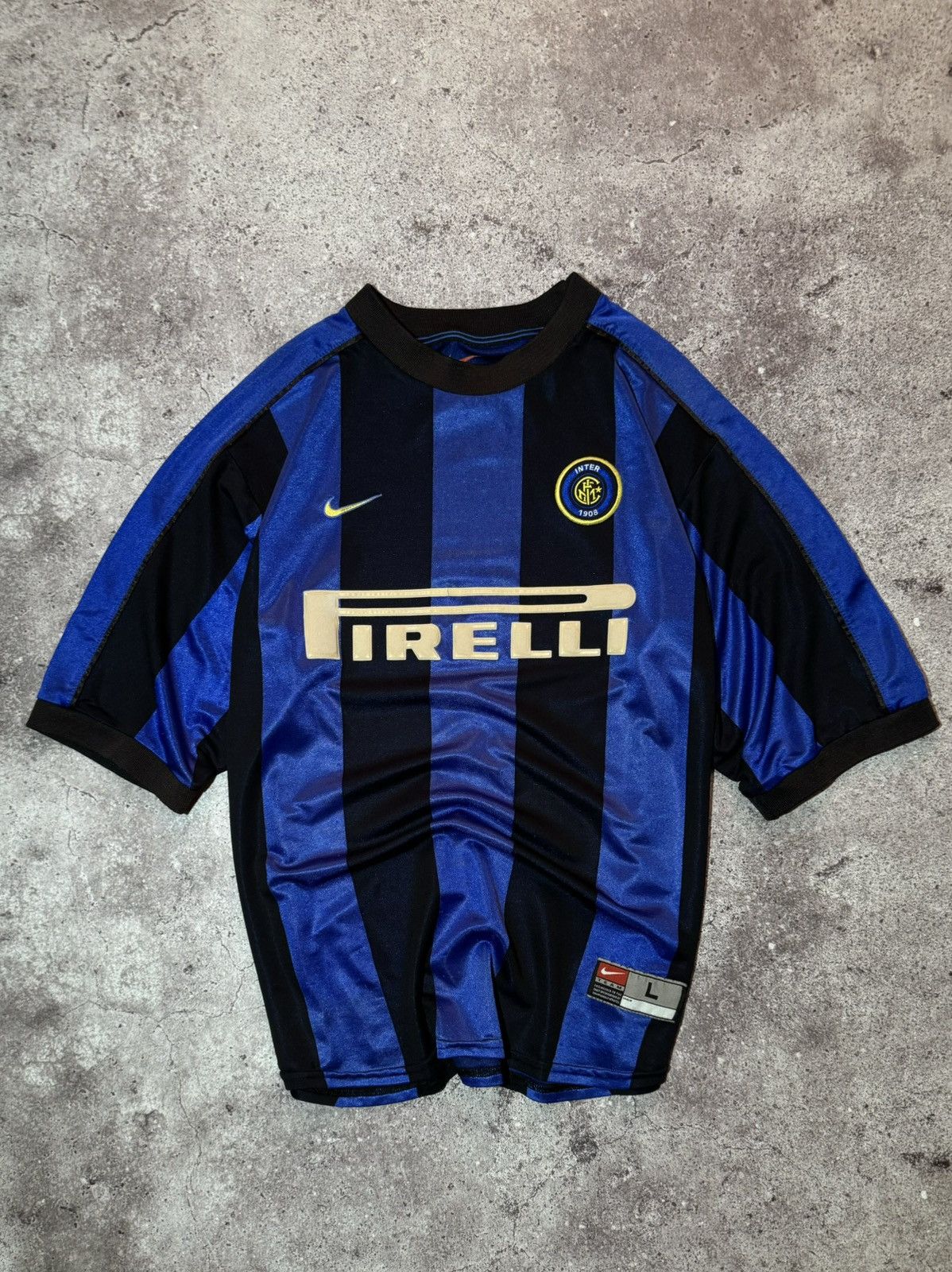 Nike × Vintage Inter Milan 1998/99 Home Football Retro Shirt Soccer Jersey Size US L / EU 52-54 / 3 - 1 Thumbnail