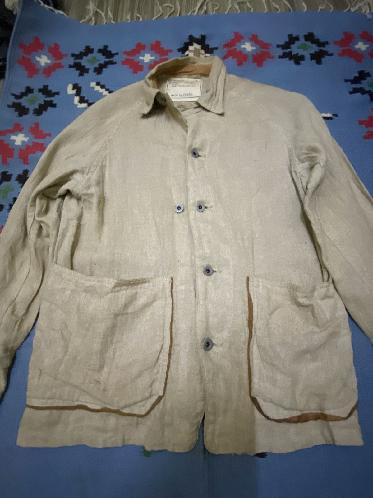 Kapital KAPITAL LIFE LEATHER LINING LINEN JACKET Size US S / EU 44-46 / 1 - 3 Thumbnail