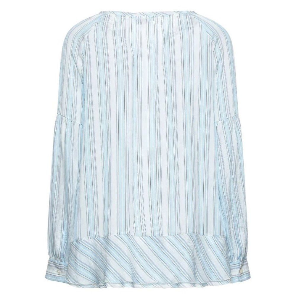 Other NWT New $412 HER SHIRT Blue Stripes Silk Viscose Blouse Siz Size S / US 4 / IT 40 - 2 Thumbnail